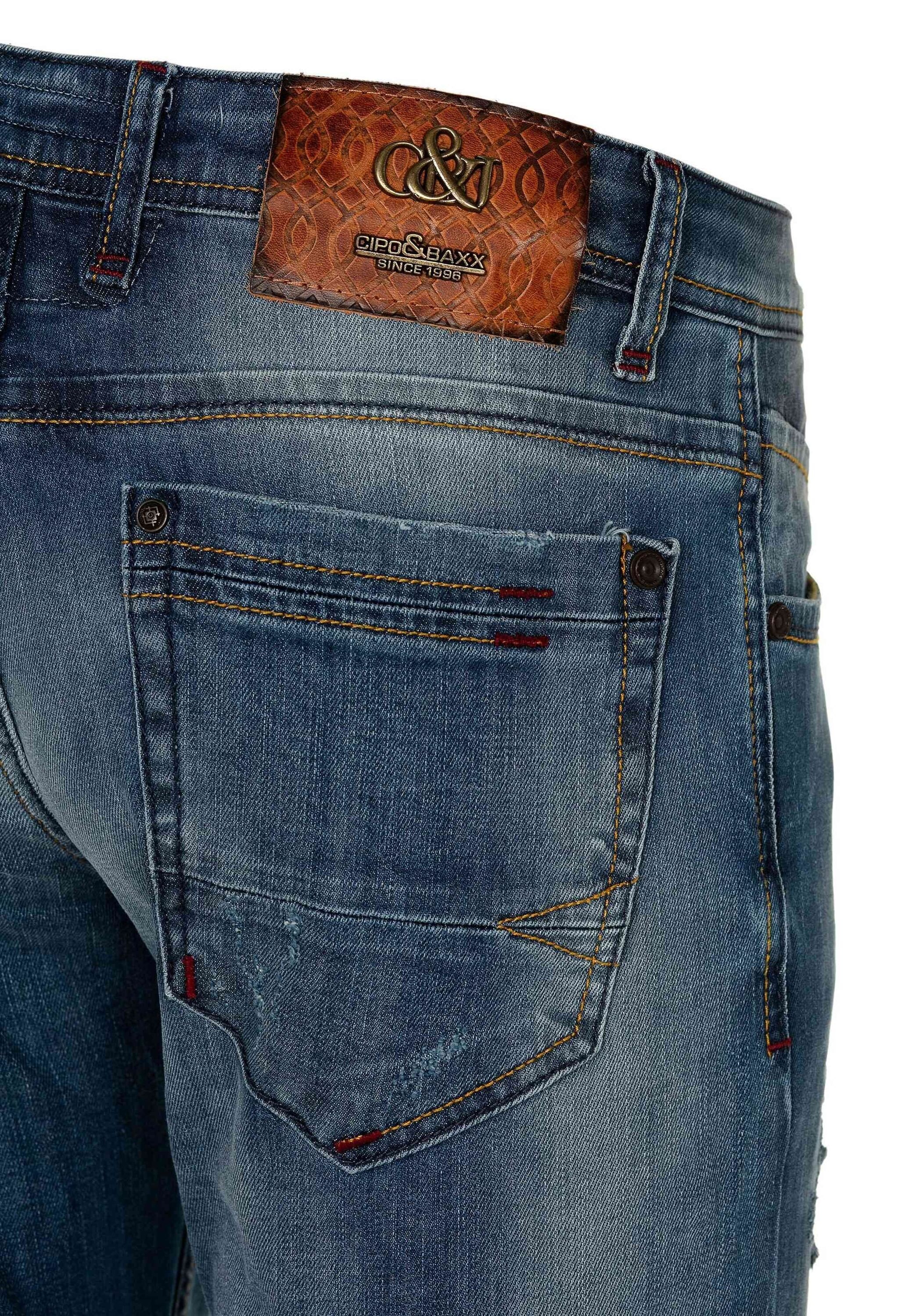 Cipo & Baxx Slim-fit-Jeans »Jeans«, im Destroyed-Look, CD-475