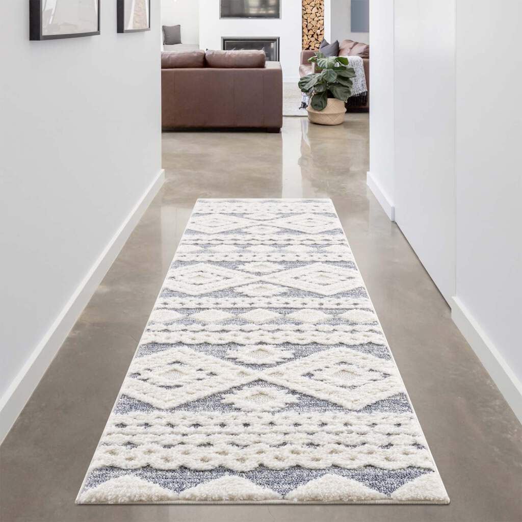 Carpet City Hochflor-Läufer "FOCUS 3005", rechteckig, 20 mm Höhe, Boho-Teppich, besonders weich, 3D-Effekt