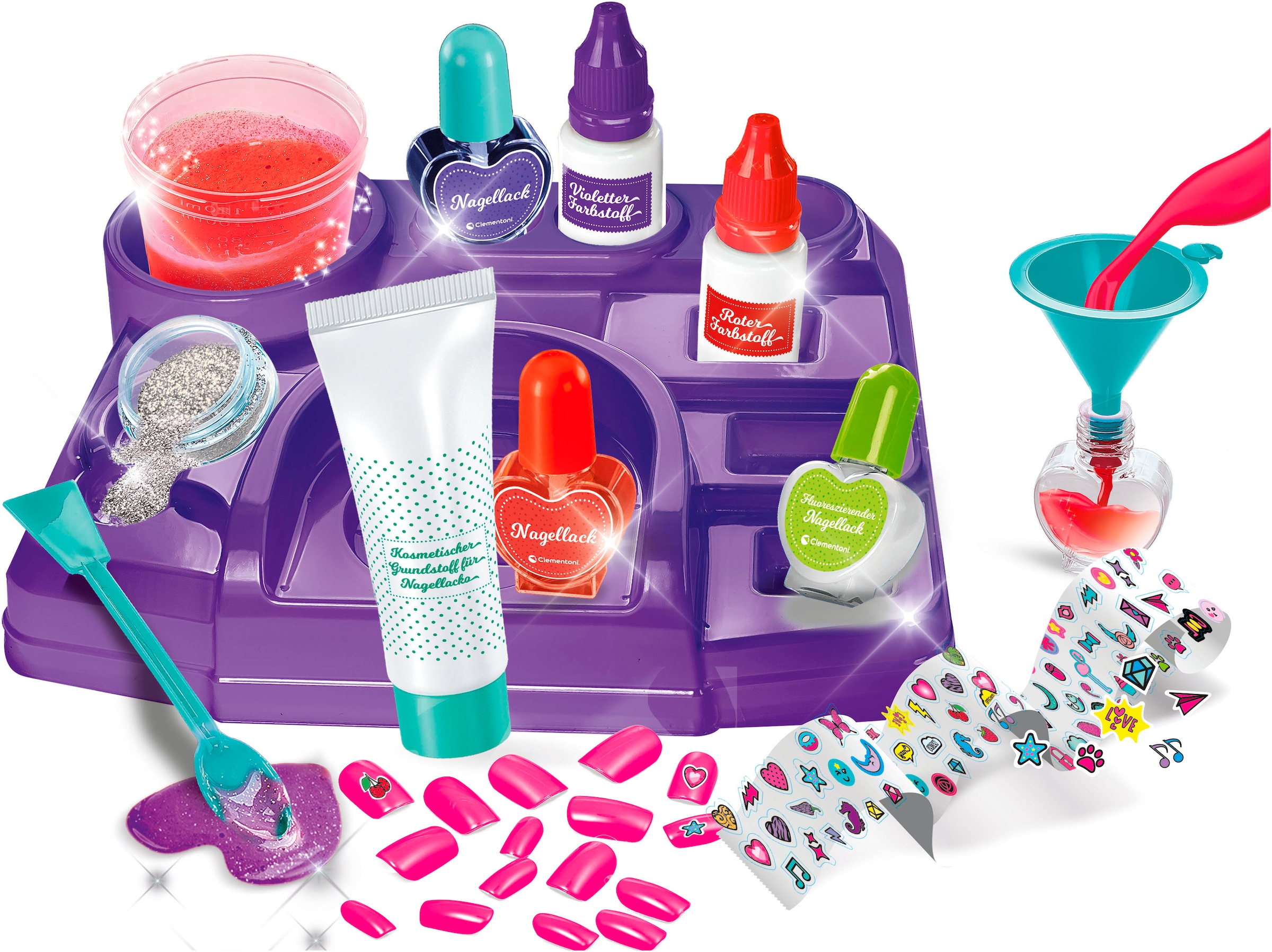 Clementoni® Experimentierkasten »Galileo Lab, Mein Nagelpflege-Set«, Made in Europe
