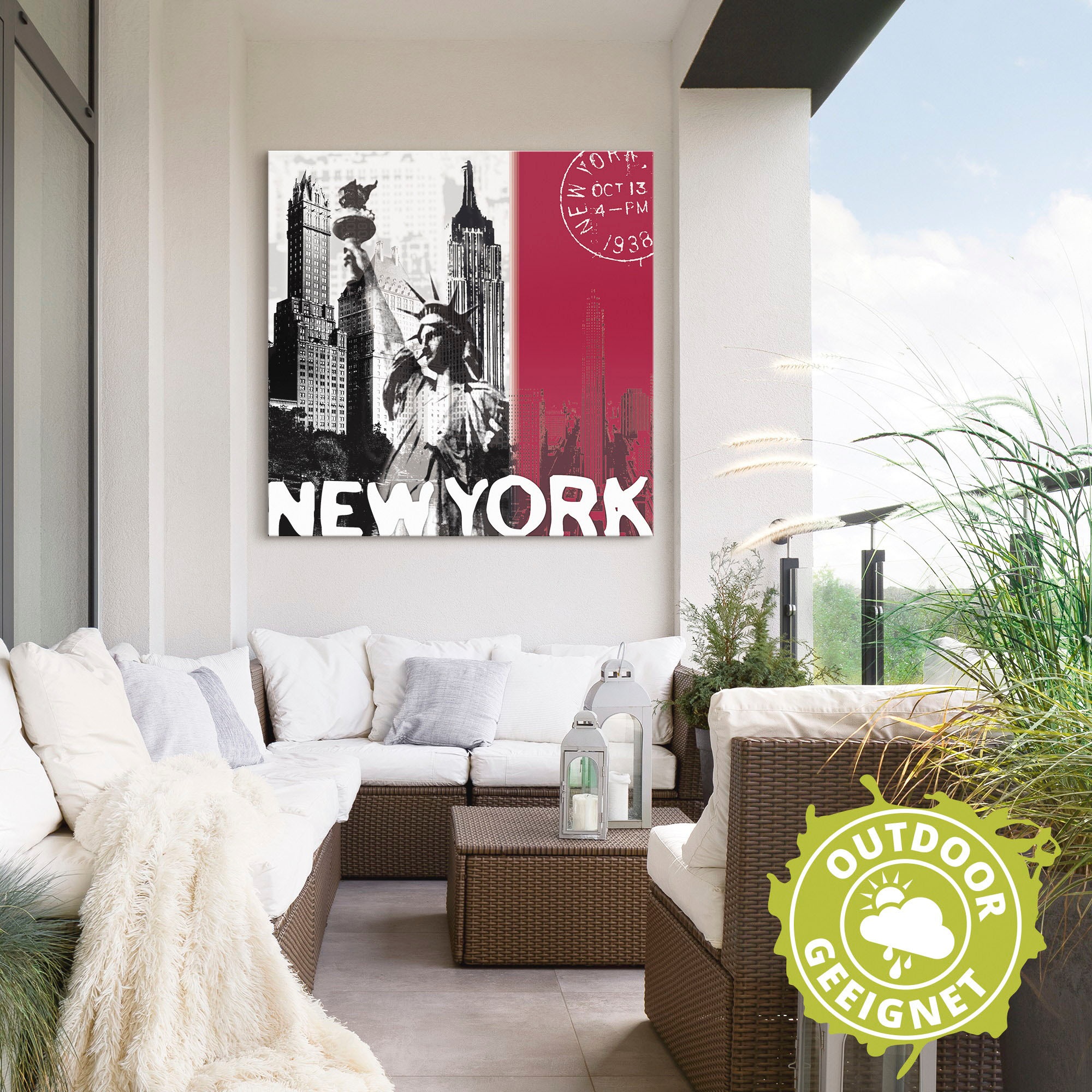 Artland Wandbild »New York«, Gebäude, (1 St.), als Alubild, Outdoorbild, Leinwandbild in verschied. Größen