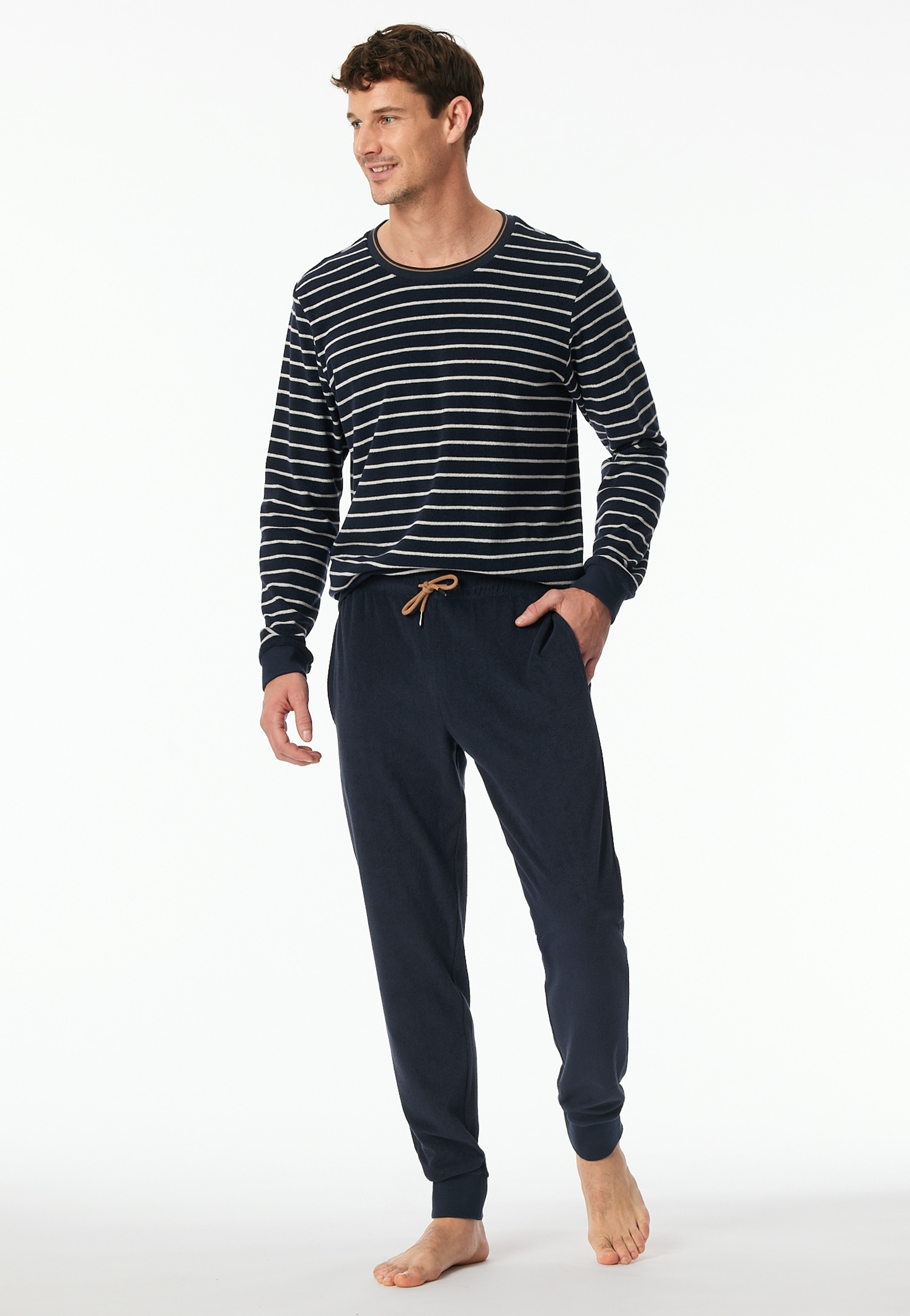 Schiesser Schlafanzug "Casual Nightwear" 2 Stk. tlg., mit Bindekordel günstig online kaufen
