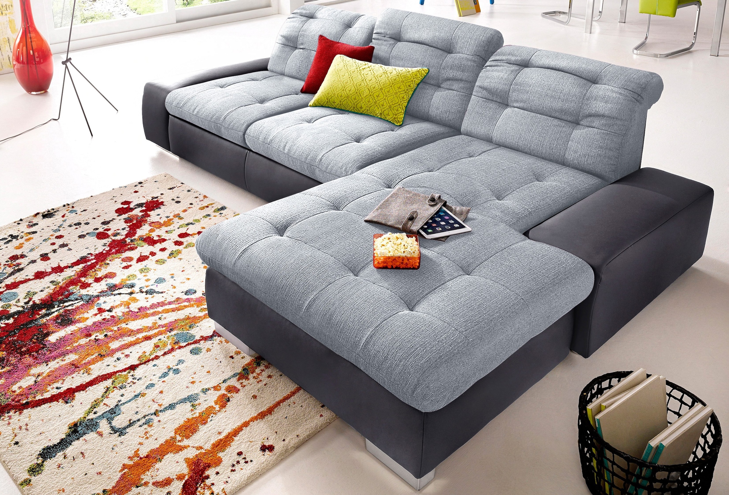 sit&more Ecksofa "Palomino L-Form", wahlweise XL oder XXL und mit Bettfunktion