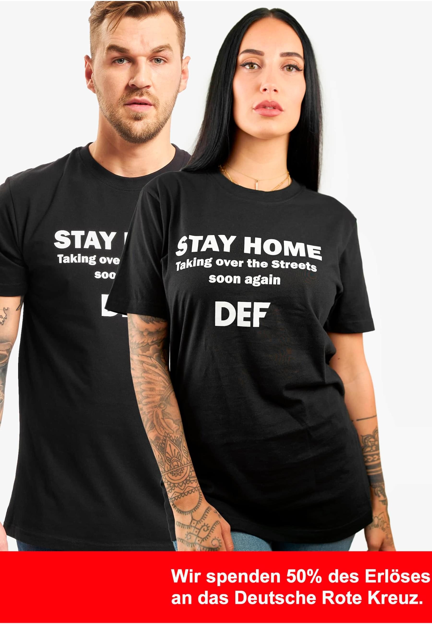 Kurzarmshirt »DEF Herren Stay Home T-Shirt«