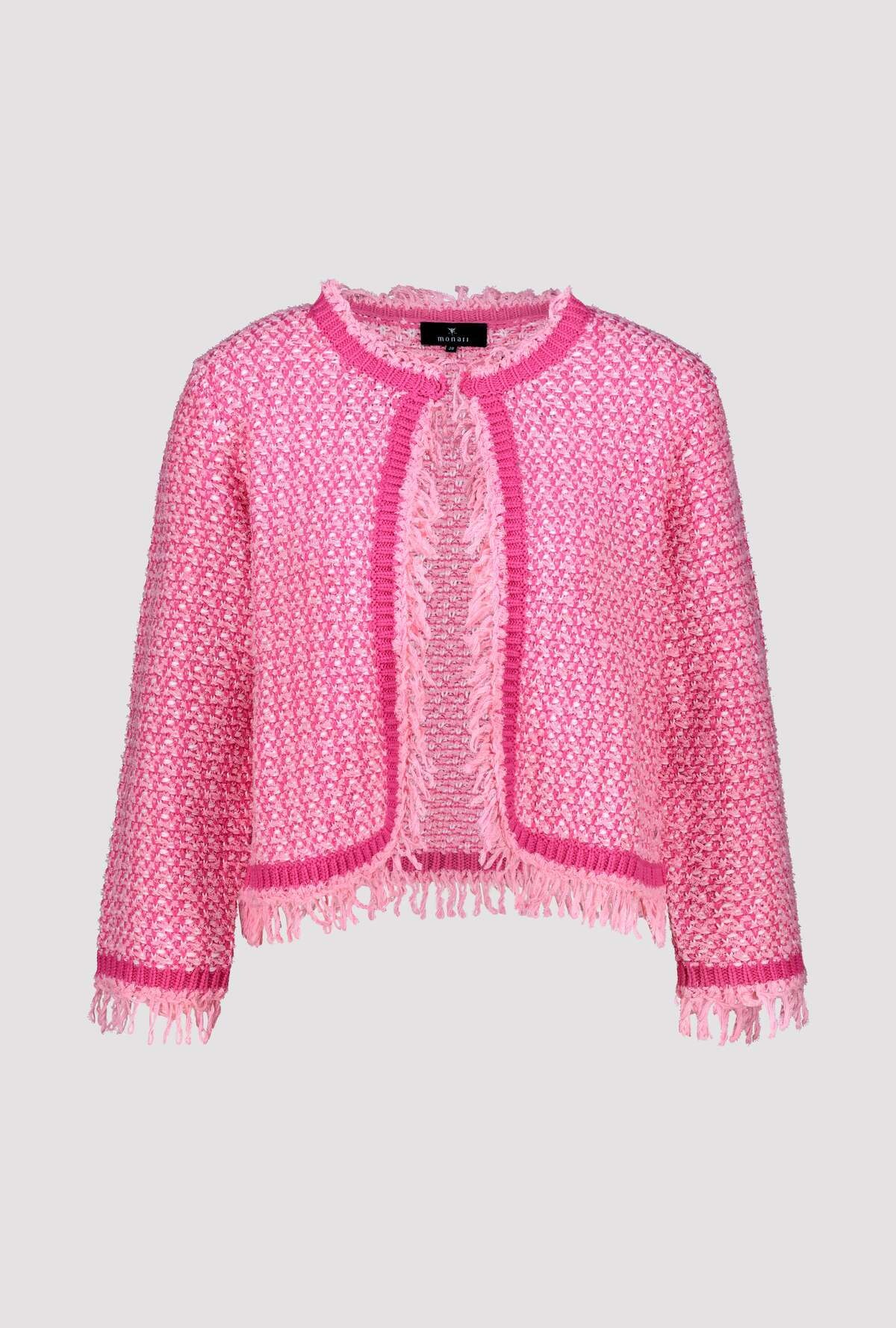 Monari Strickjacke mit Fransenkante