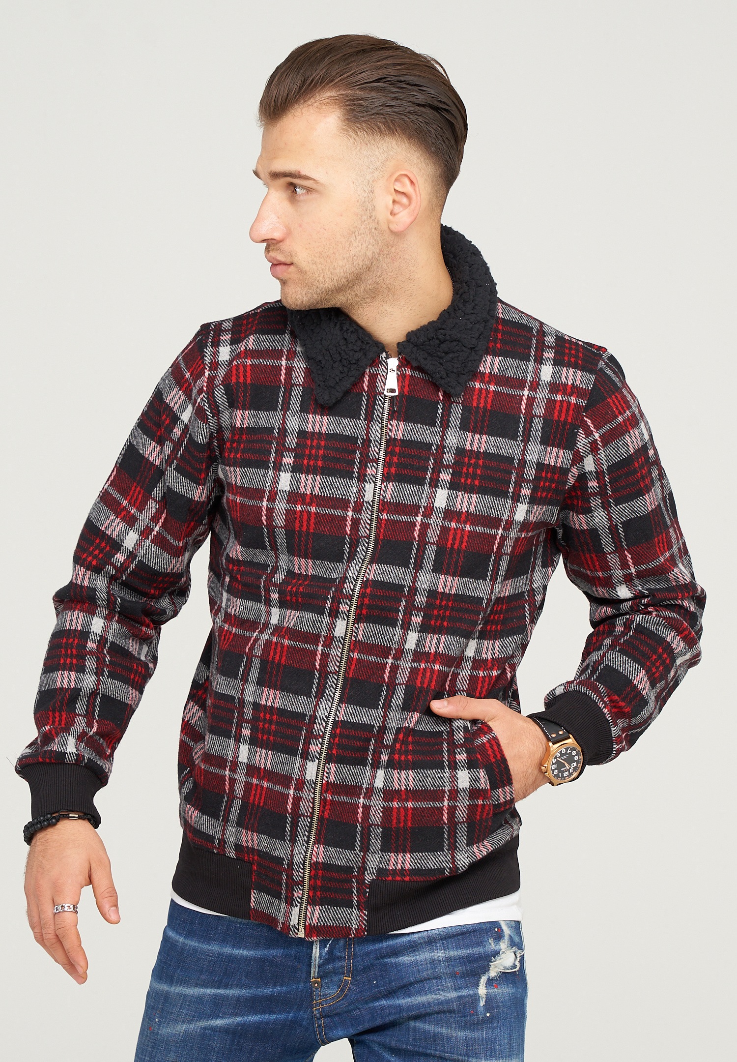 2Y Premium Outdoorjacke »LIJAN«, mit Teddyfell-Kragen