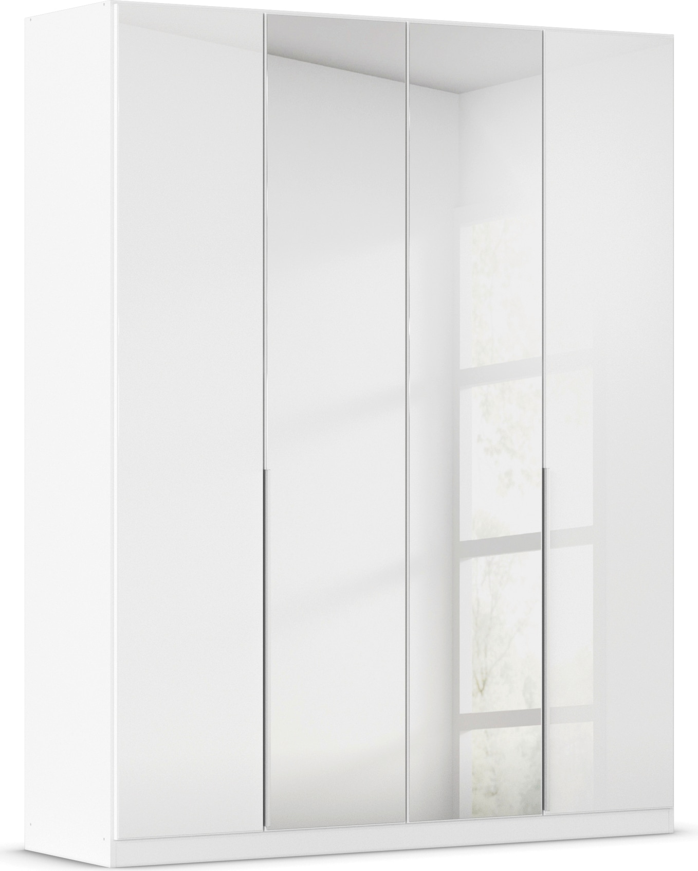 OTTO home Drehtürenschrank "Kleiderschrank Schrank Garderobe AGORDO mit Glasfront und Spiegel" in zwei Griff-Farben, Breiten 91-405 cm, durchdachte Innenausstattung, in 8 Breiten und 2 Höhen MADE IN GERMANY