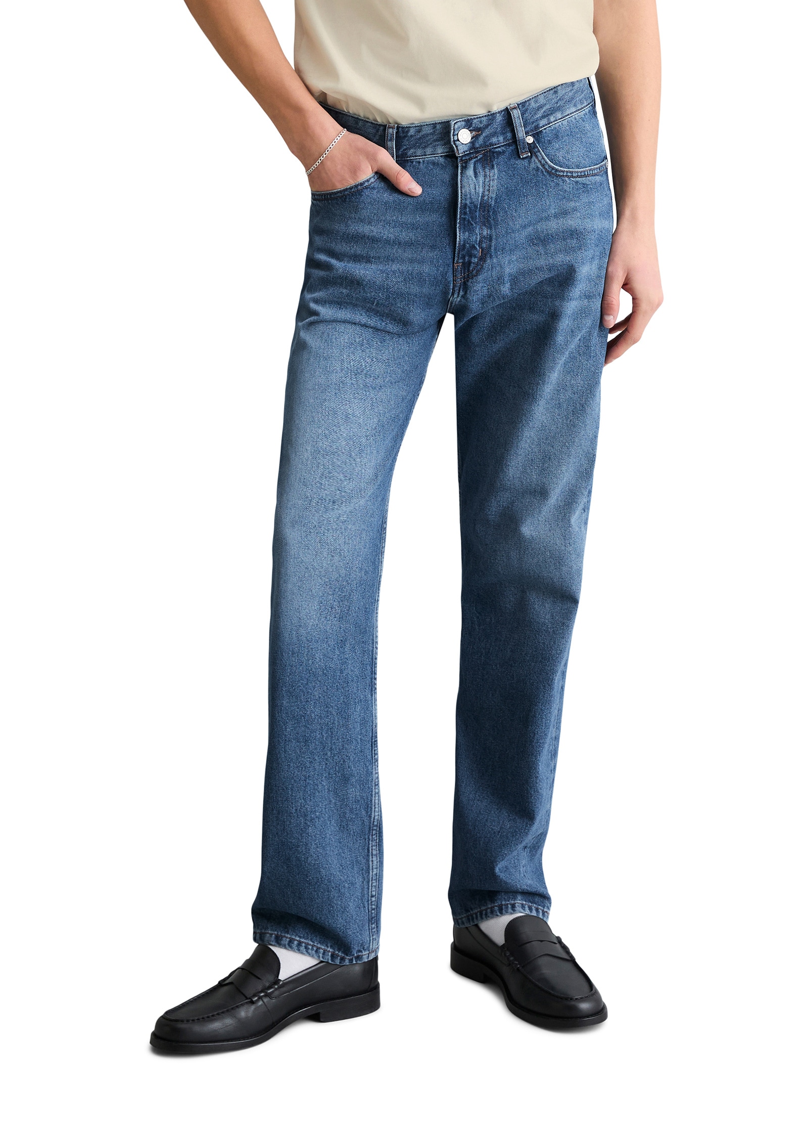 Marc OPolo DENIM Relax-fit-Jeans "aus reiner Bio-Baumwolle" günstig online kaufen
