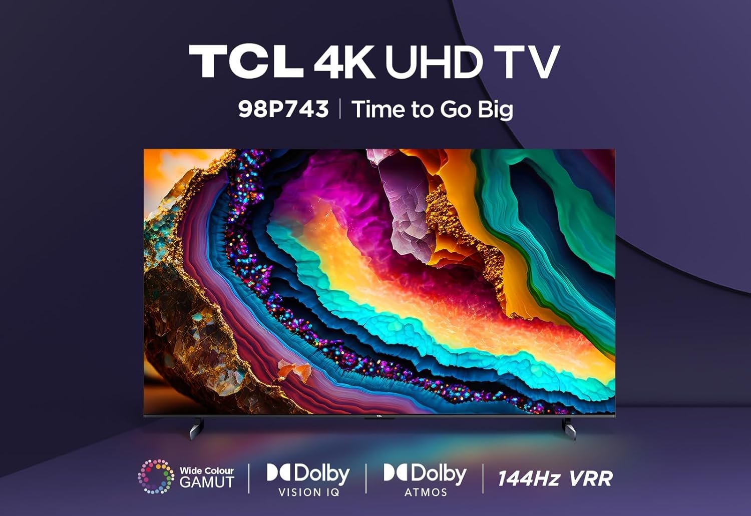 TCL LED-Fernseher, 248 cm/98 Zoll, 4K Ultra HD, Google TV-Smart-TV