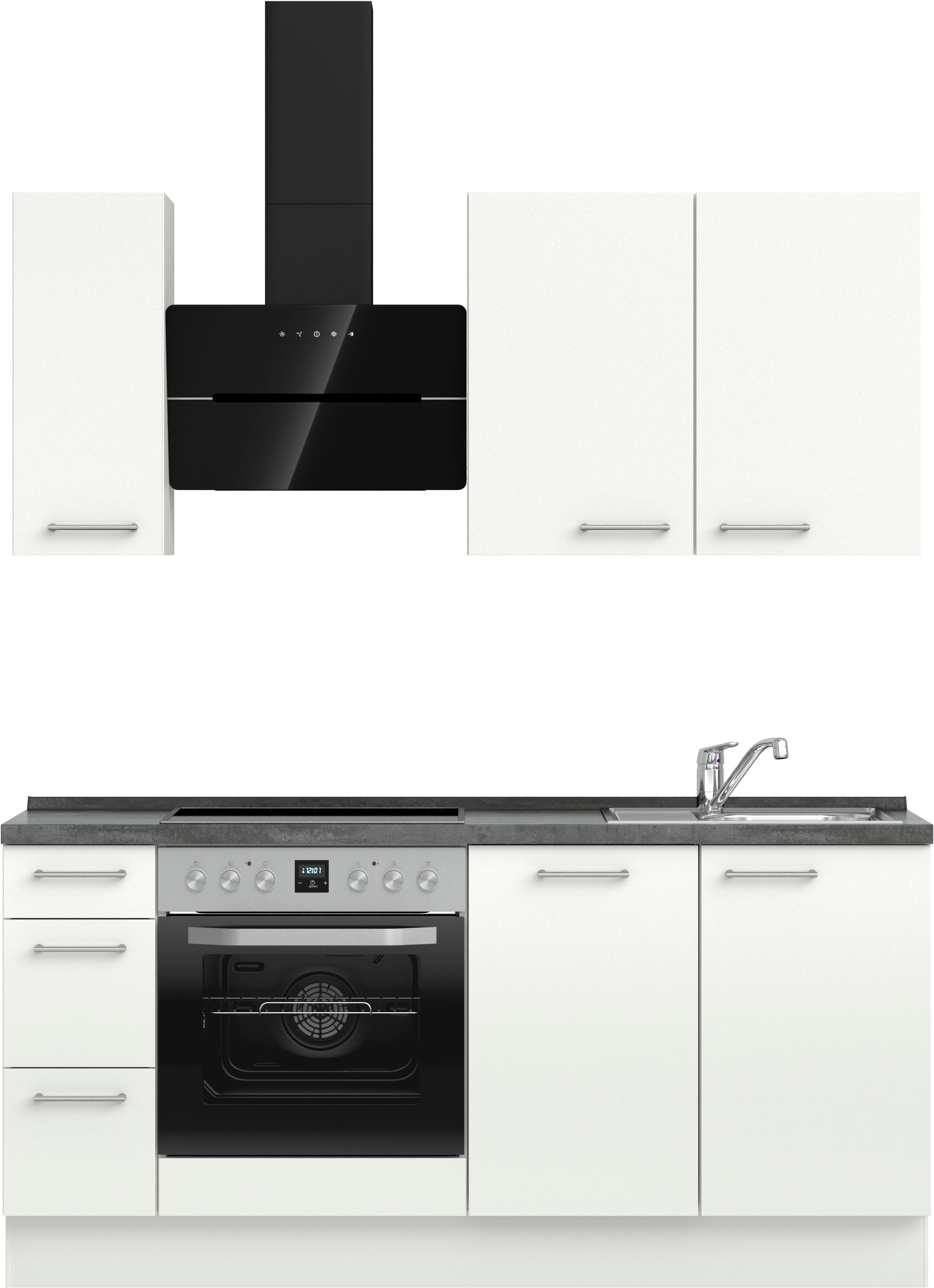 nobilia Küchenzeile ""Laser II", Ausrichtung wählbar, Breite 180 cm" vormon günstig online kaufen