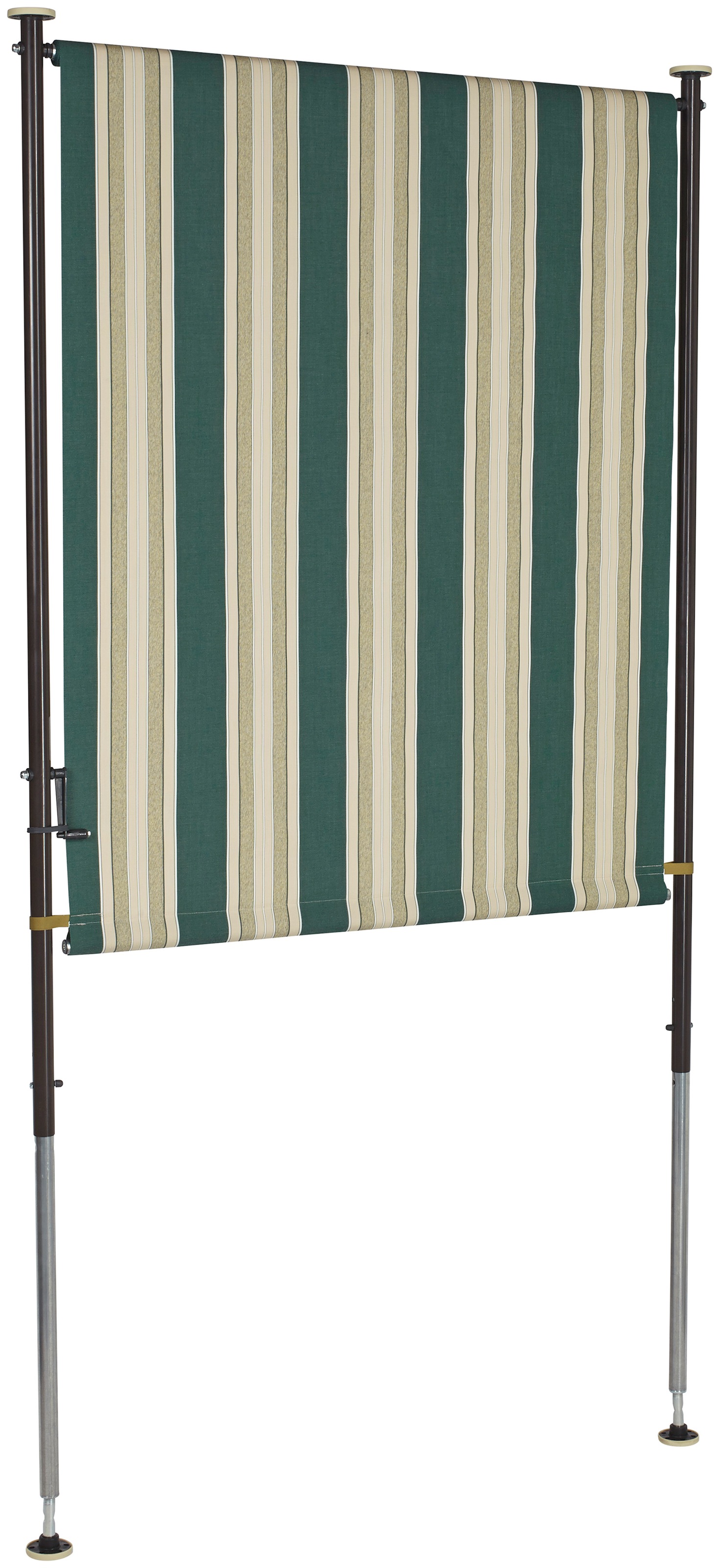 Angerer Freizeitmöbel Klemm-Senkrechtmarkise »Nr. 8700«, grün/beige, BxH: 150x275 cm