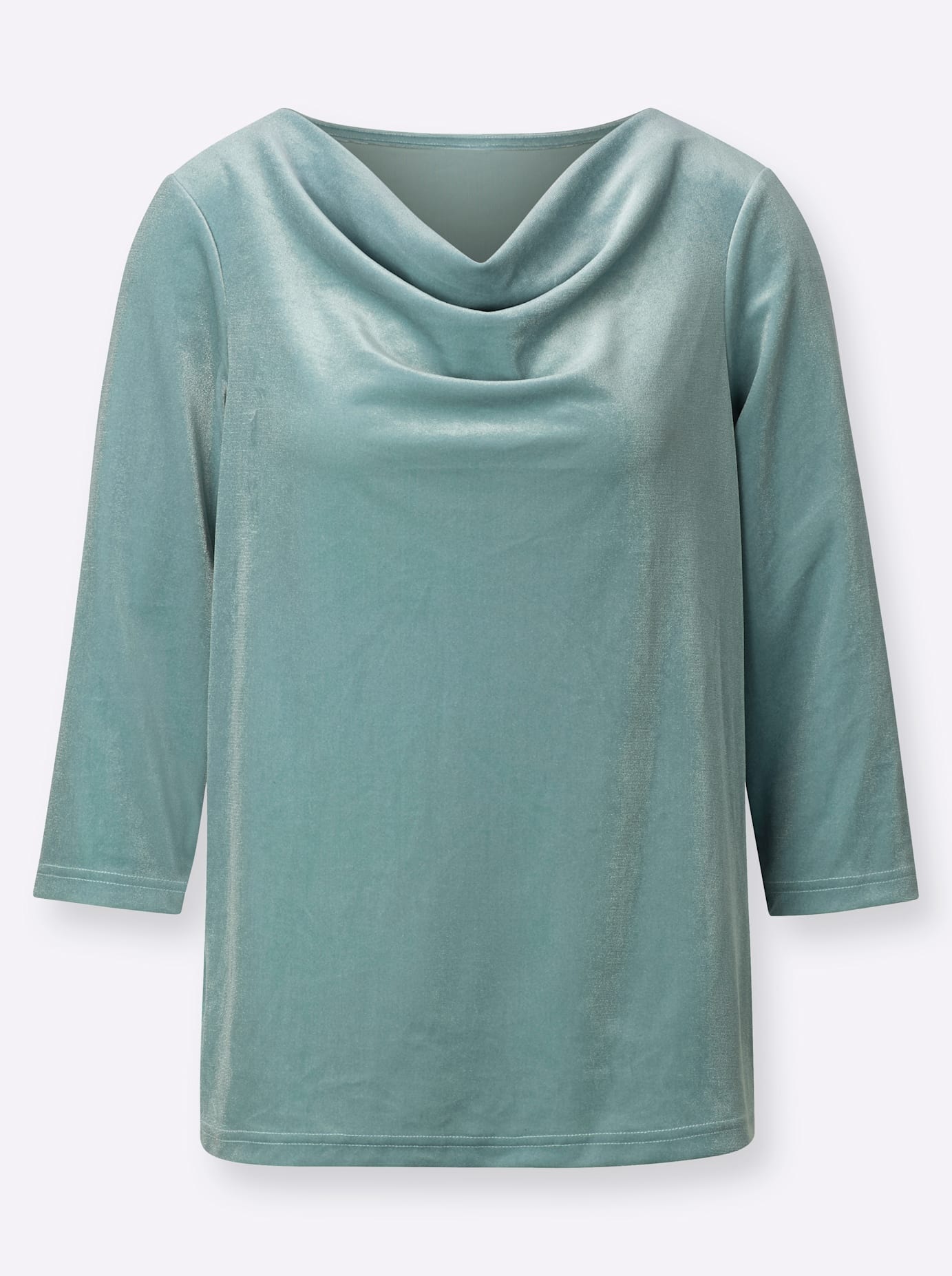 Classic Basics Wasserfall Shirt Women's Green Size 40 2
