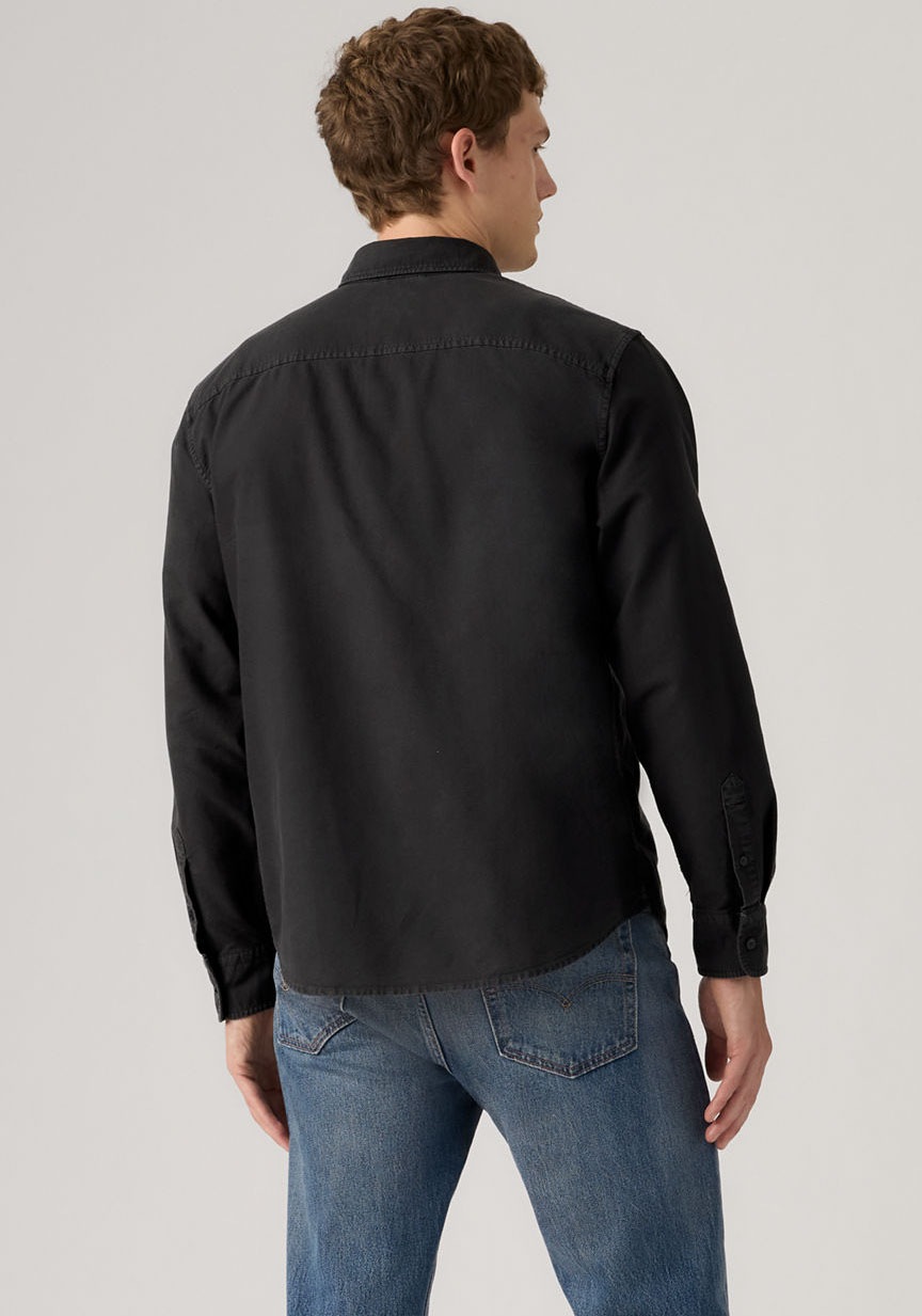 Levis Langarmhemd "AUTHENTIC BUTTON DOWN" mit Ton-in-Ton Logostickerei auf günstig online kaufen