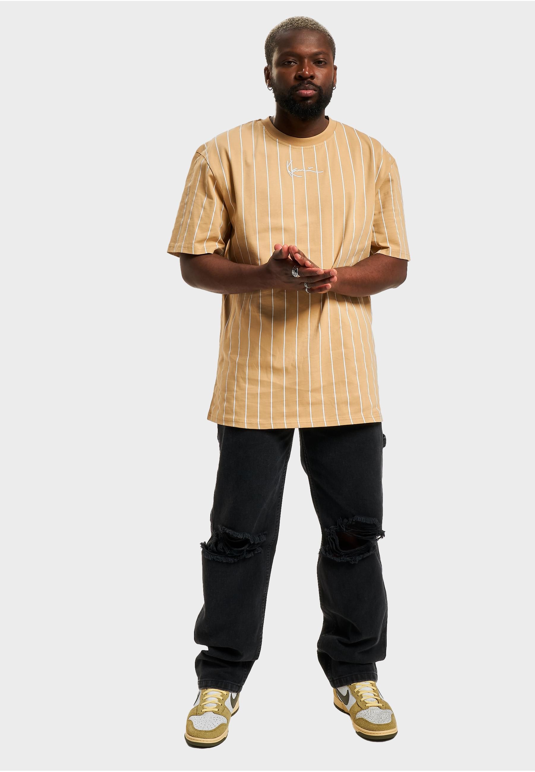 Karl Kani Kurzarmshirt »Karl Kani Herren KM232-019-2 KK Small Signature Pinstripe Tee«, (1 tlg.)