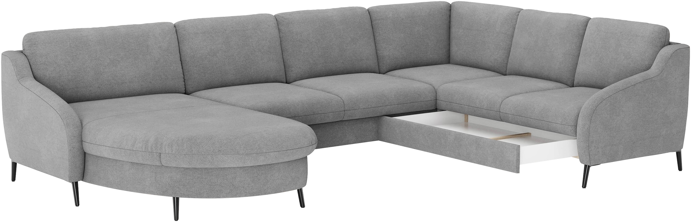 sit&more Wohnlandschaft »Soul U-Form«, wahlweise mit Bettfunktion und Schubkasten