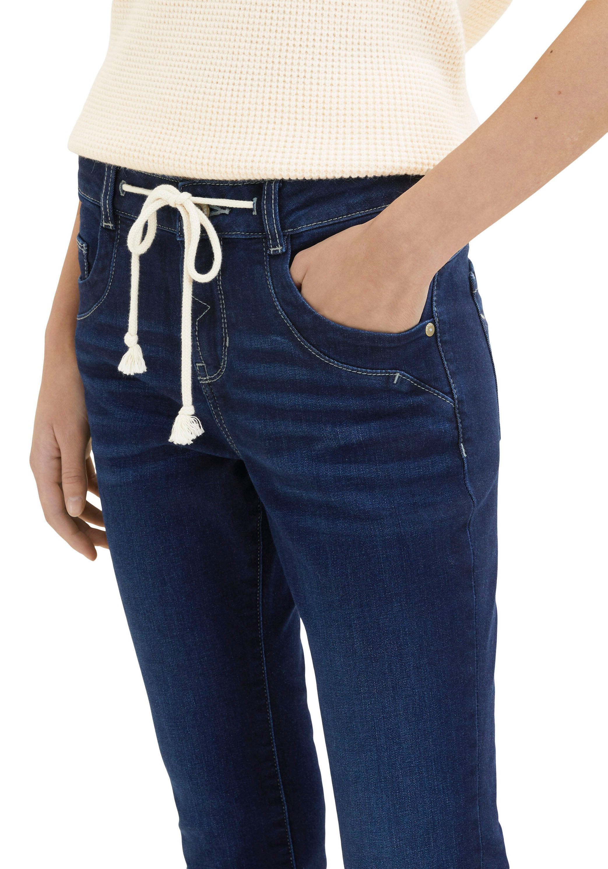 TOM TAILOR 5-Pocket-Jeans, mit Kordel