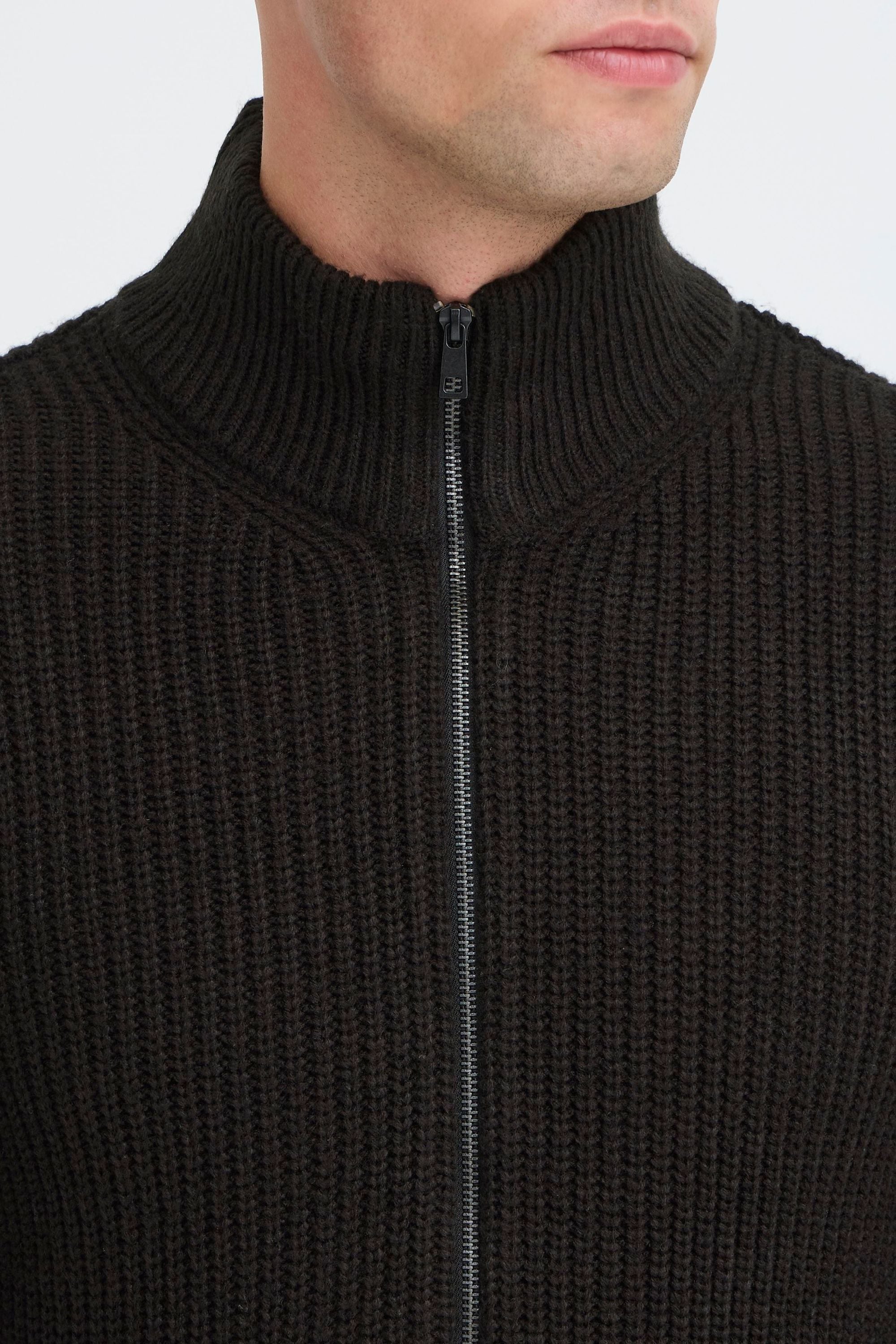 Blend Strickjacke »BHRibes« Schicke Zip-Jacke mit Eingrifftaschen