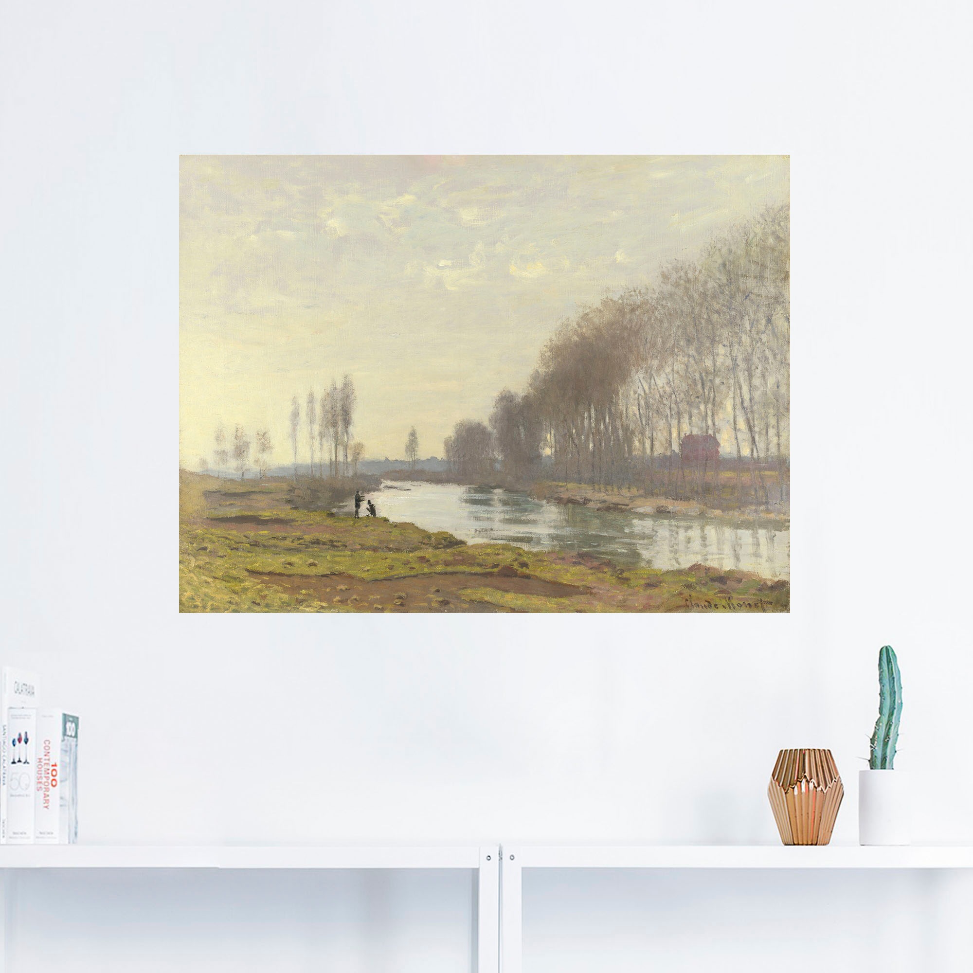 Artland Wandbild »Flussarm der Seine bei Argenteuil«, Gewässer, (1 St.), als Alubild, Leinwandbild, Wandaufkleber oder Poster in versch. Größen