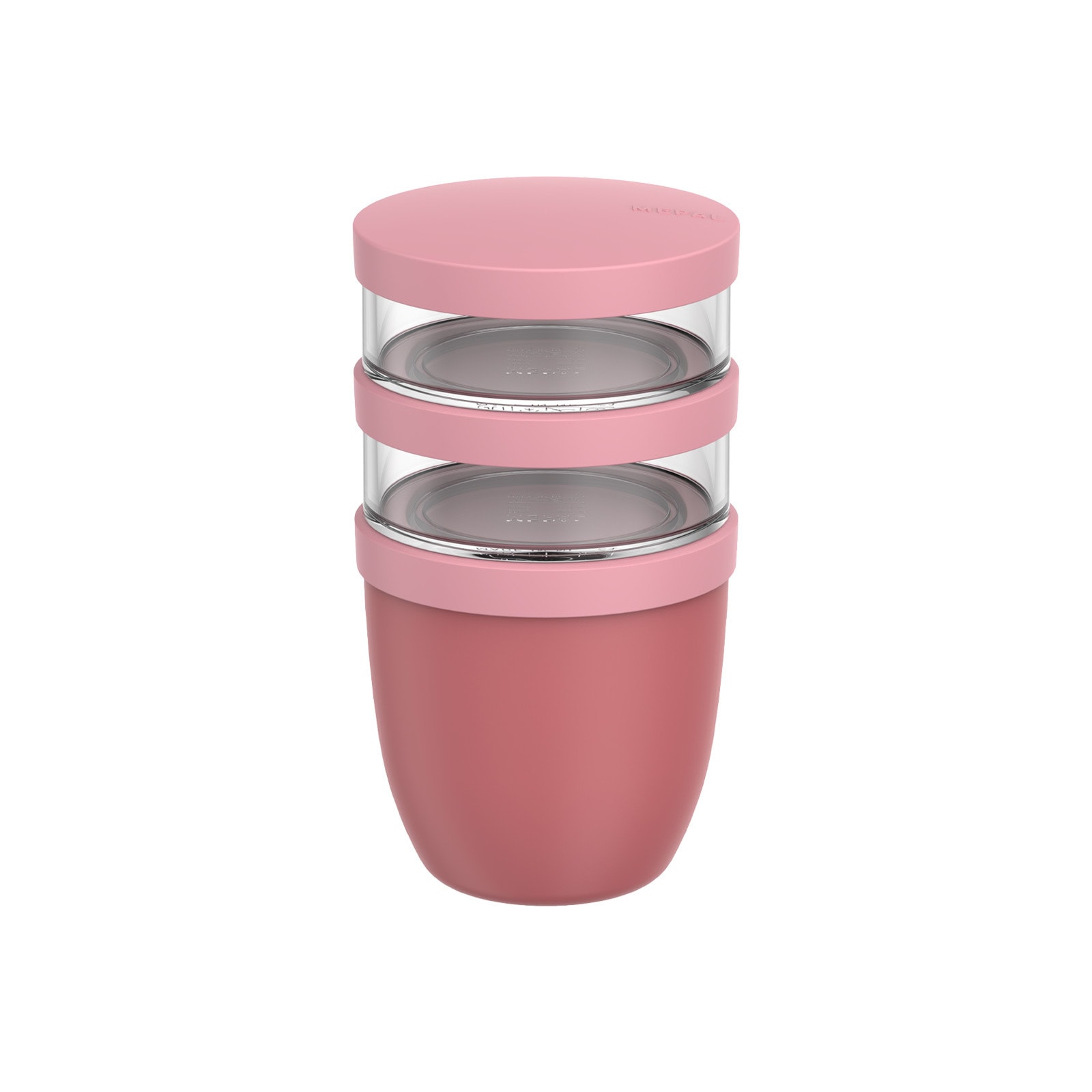 Mepal Lunchbox "Lunchpot Ellipse 500 ml + 2x 200 ml" Spülmaschinengeeignet, Mikrowellenfest