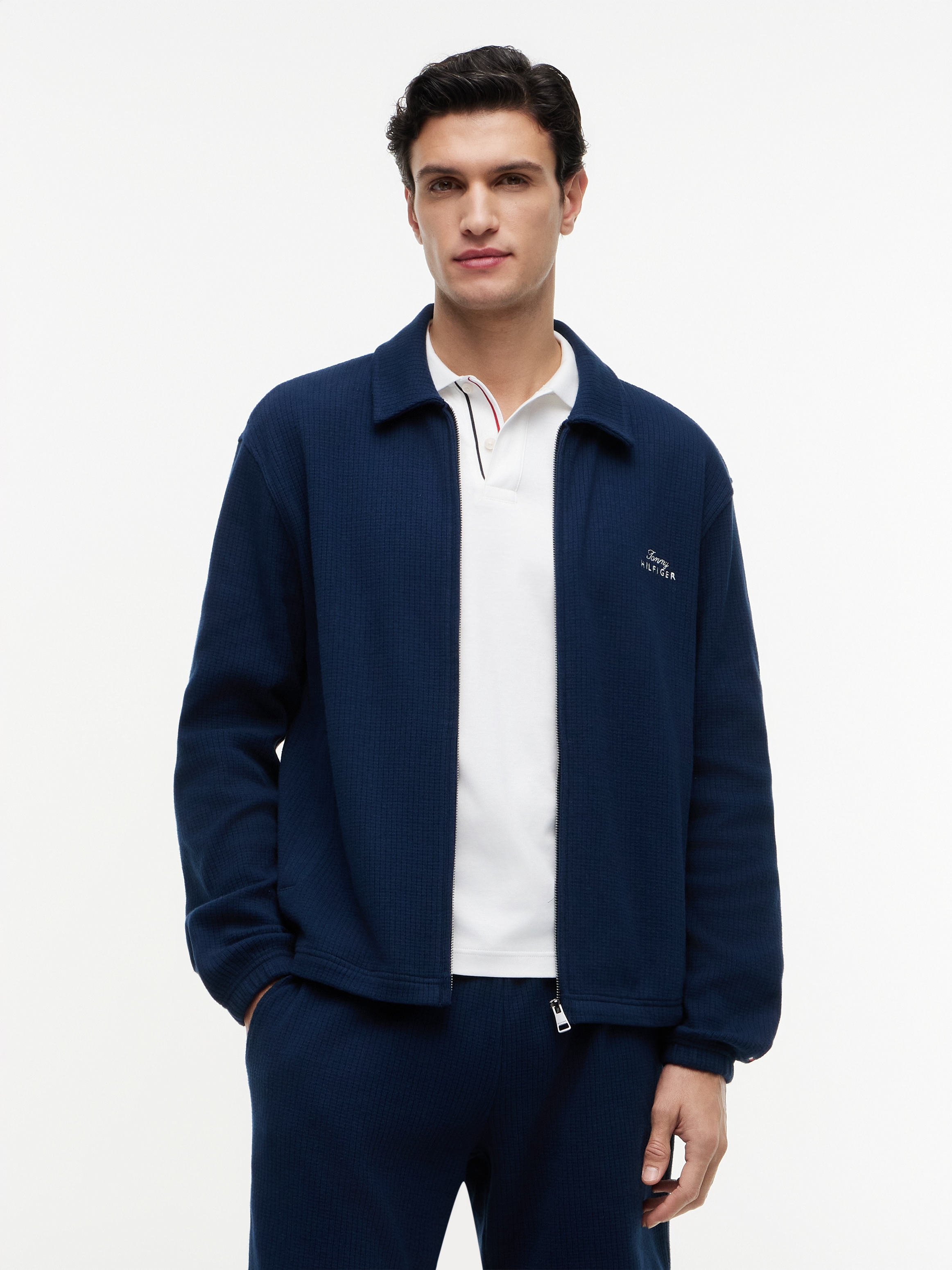 Tommy Hilfiger Sweatjacke "SUMMER TEXTUR"