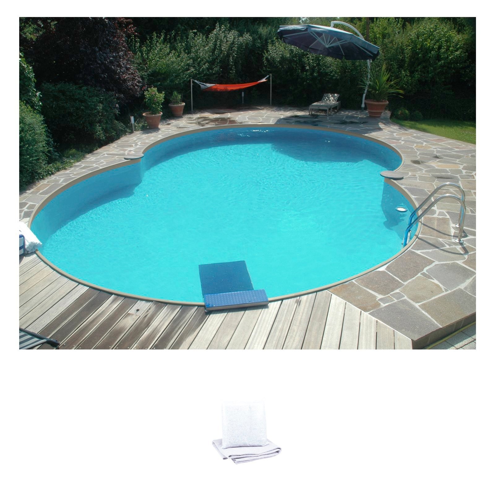 my POOL BWT Achtformpool, (Set, 2 tlg.), BxLxH: 460x725x120 cm günstig online kaufen