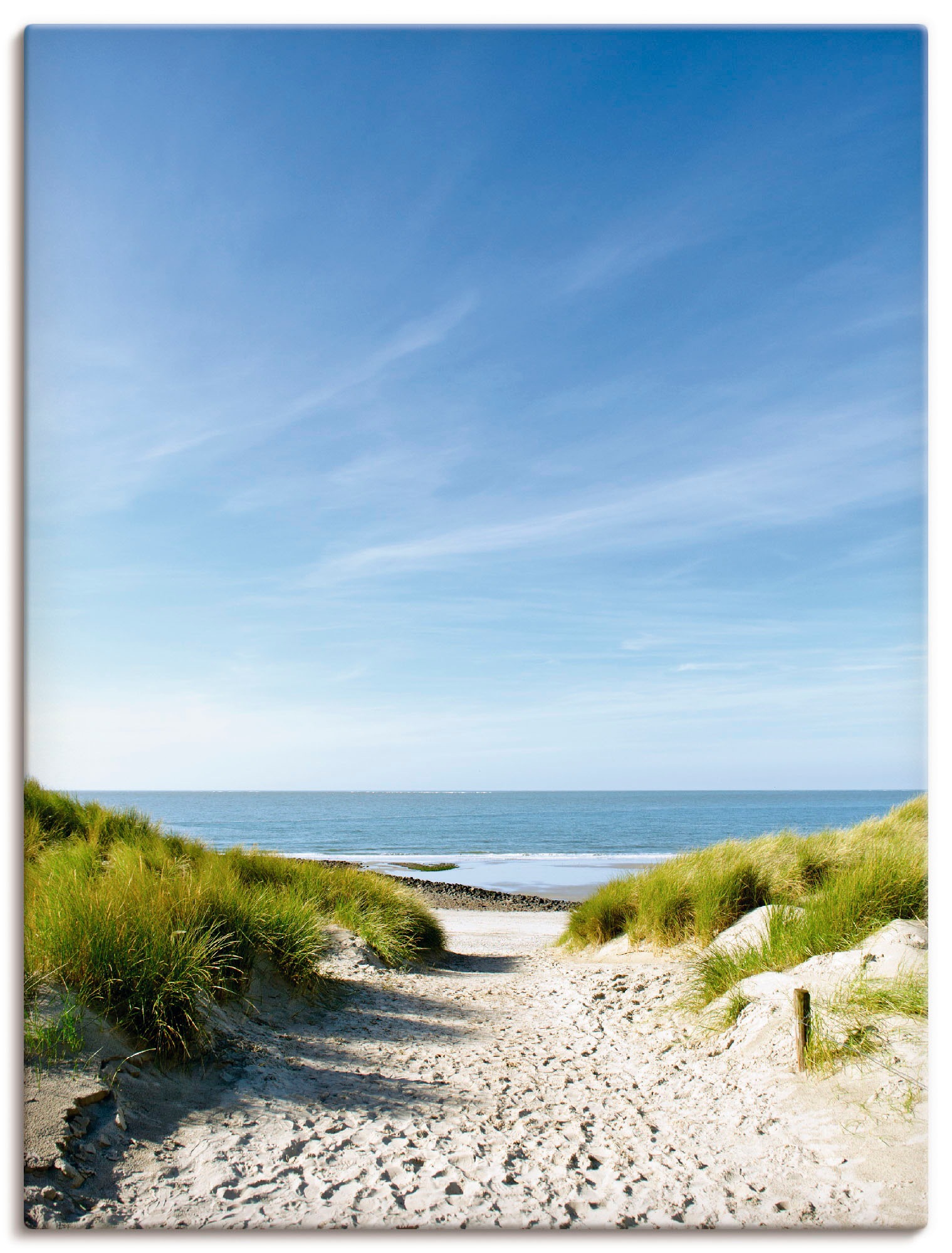 Artland Wandbild "Strand mit Sanddünen und Weg zur See", Strand, (1 St.), a günstig online kaufen