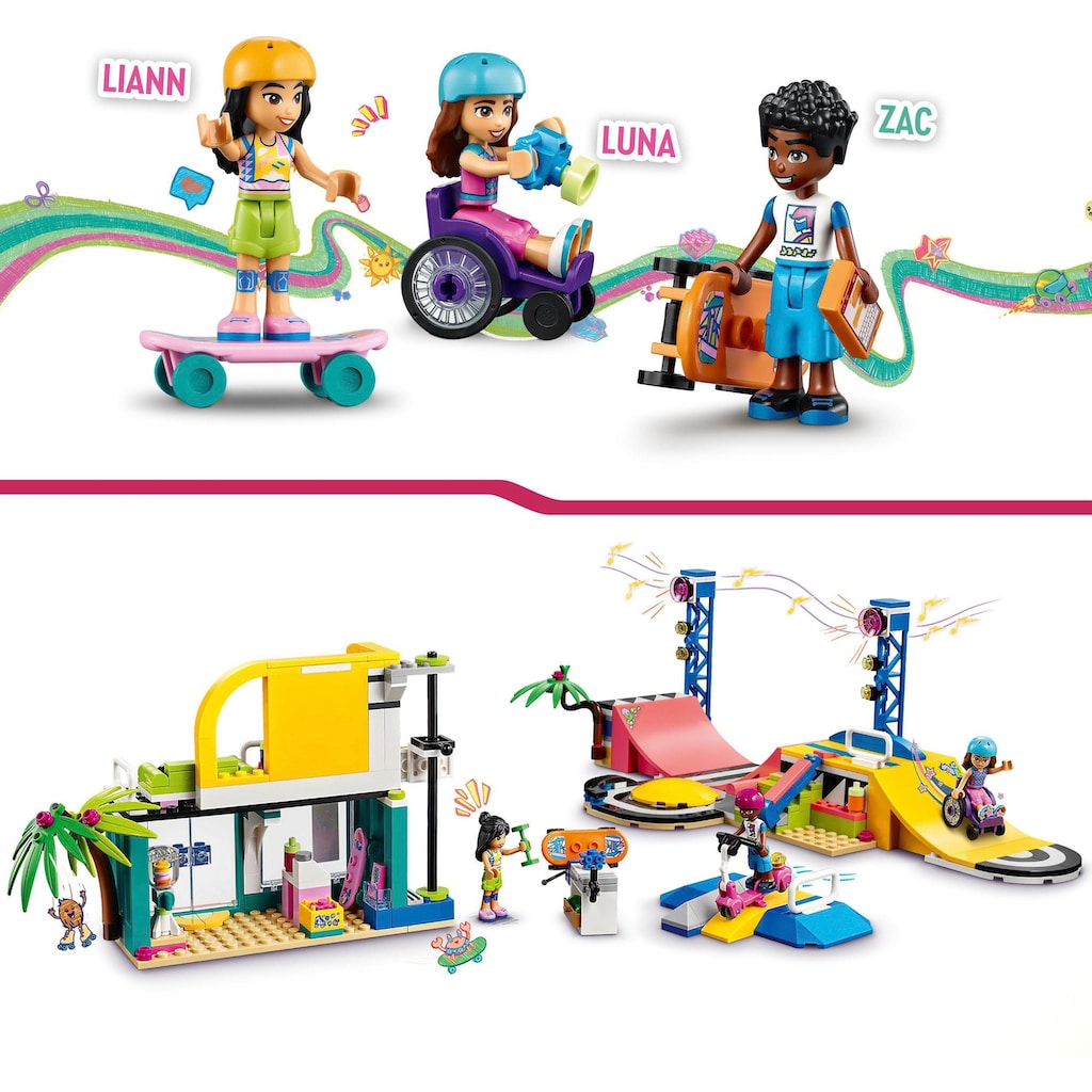 LEGO® Konstruktionsspielsteine »Skatepark (41751), LEGO® Friends«, (431 St.)