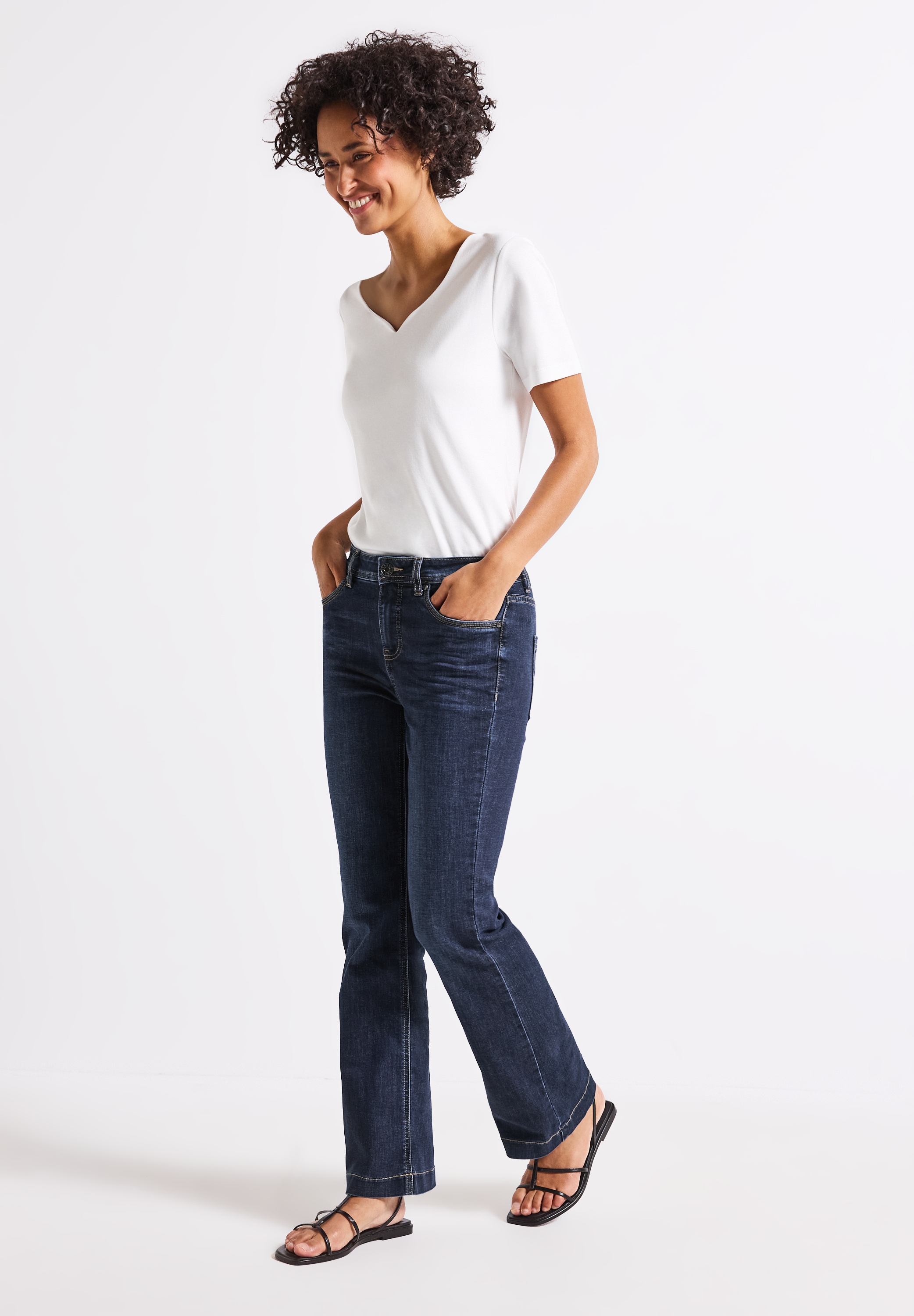 STREET ONE Slim-fit-Jeans, High Waist