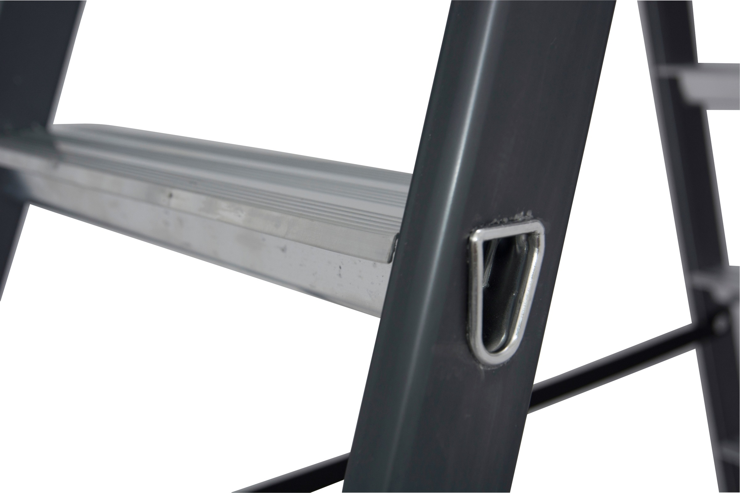 KRAUSE Doppelleiter »SePro D«, Alu eloxiert, 2x4 Stufen, Arbeitshöe ca. 241 cm