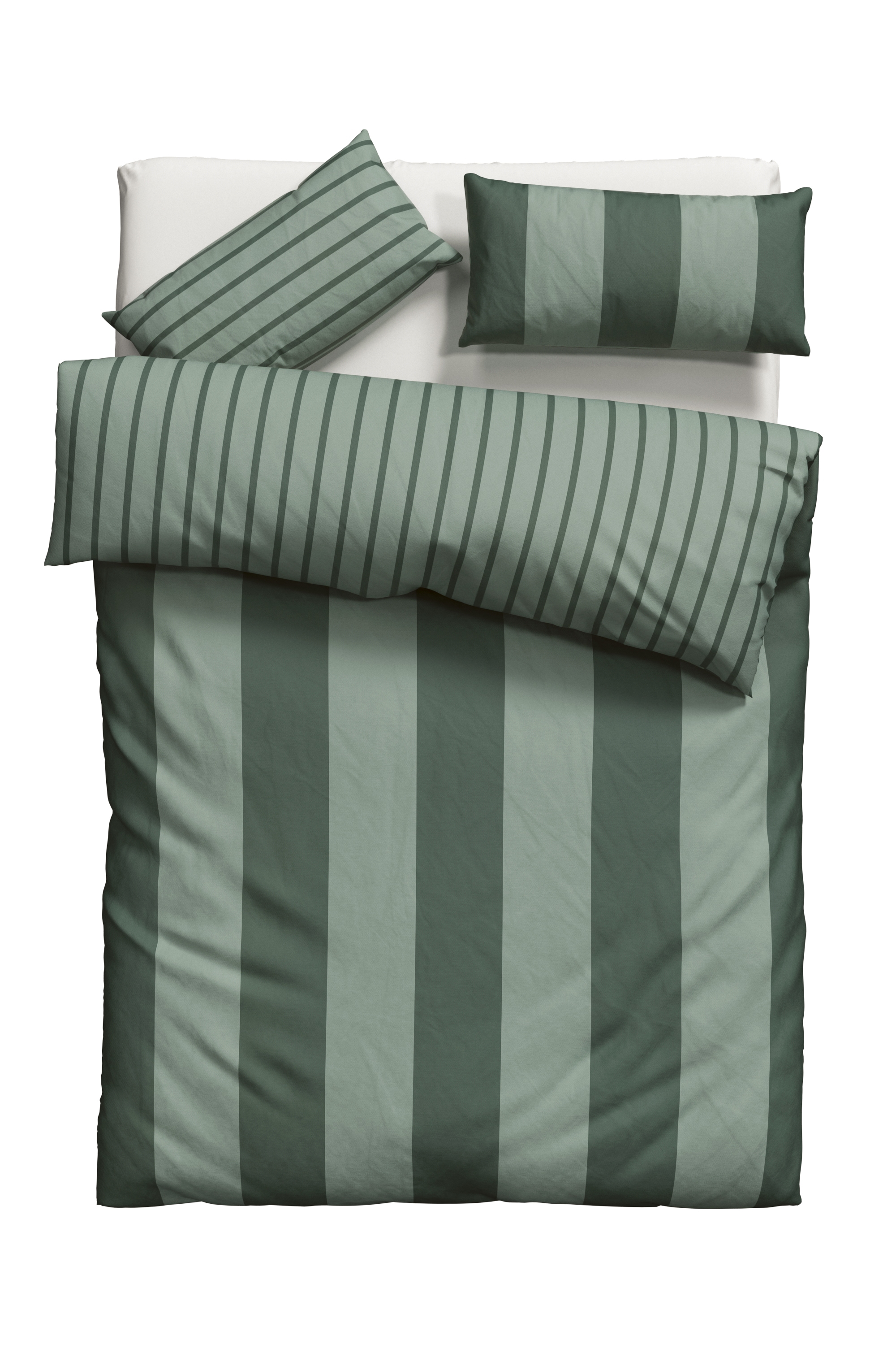 OTTO home Wendebettwäsche "Sari in verschiedenen Qualitäten" 2 Stk. ab Gr. 135x200 cm, Wendedesign, moderne Bettwäsche mit Streifen