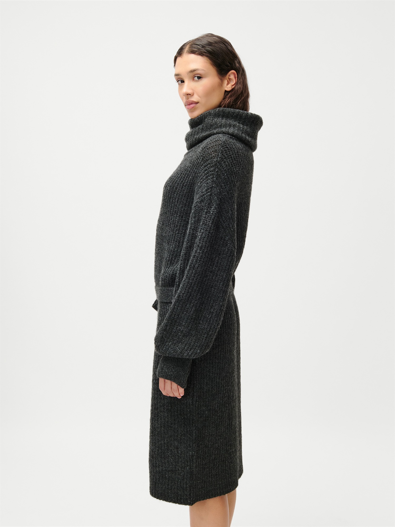 Thumbnail - LeGer Strickkleid "Colleen, LeGer by Lena Gercke" Ohne Tasche Regular fit mit Rundhalsausschnitt