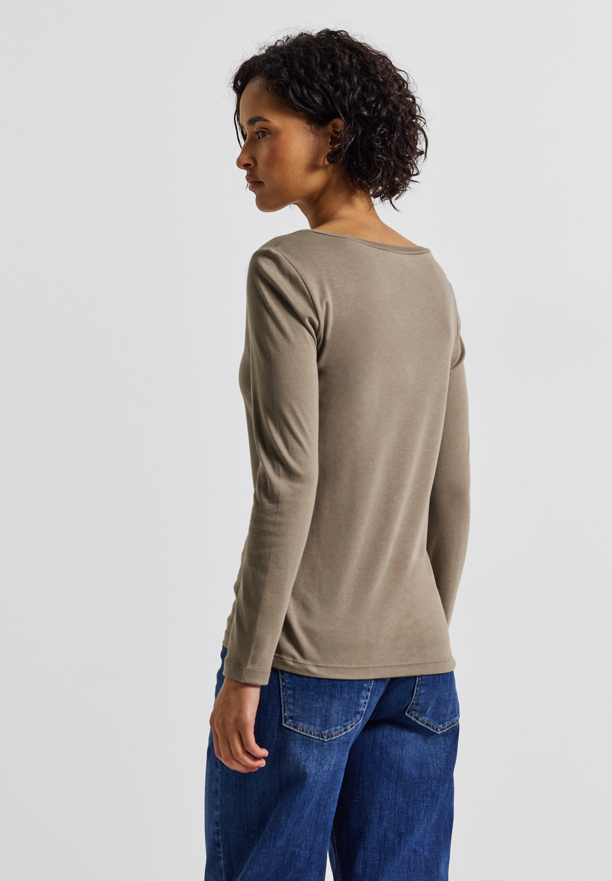 STREET ONE Langarmshirt im soften Baumwoll-Mix