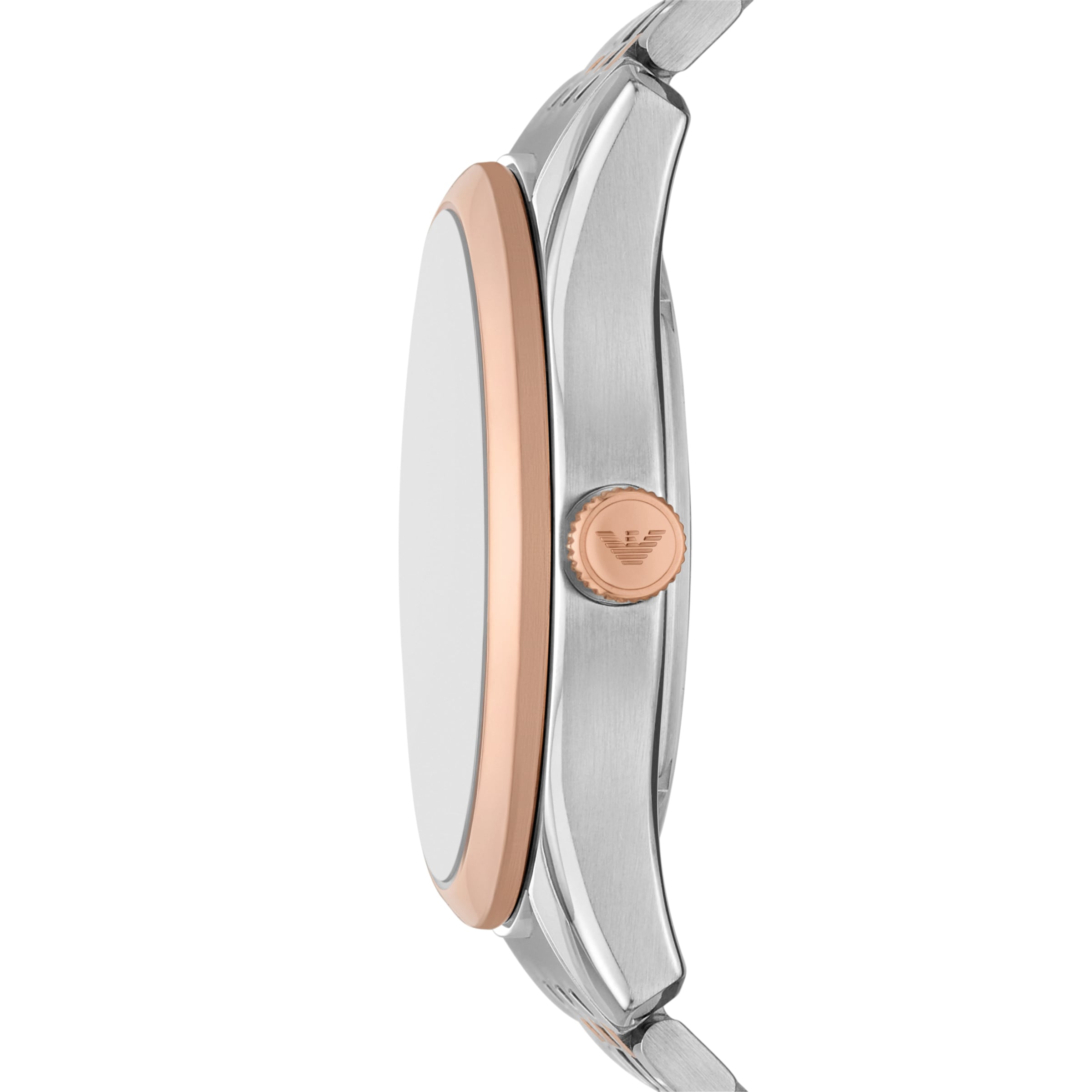 Emporio Armani Automatikuhr, Armbanduhr, Herrenuhr, Mechanische Uhr, Edelstahlarmband, analog