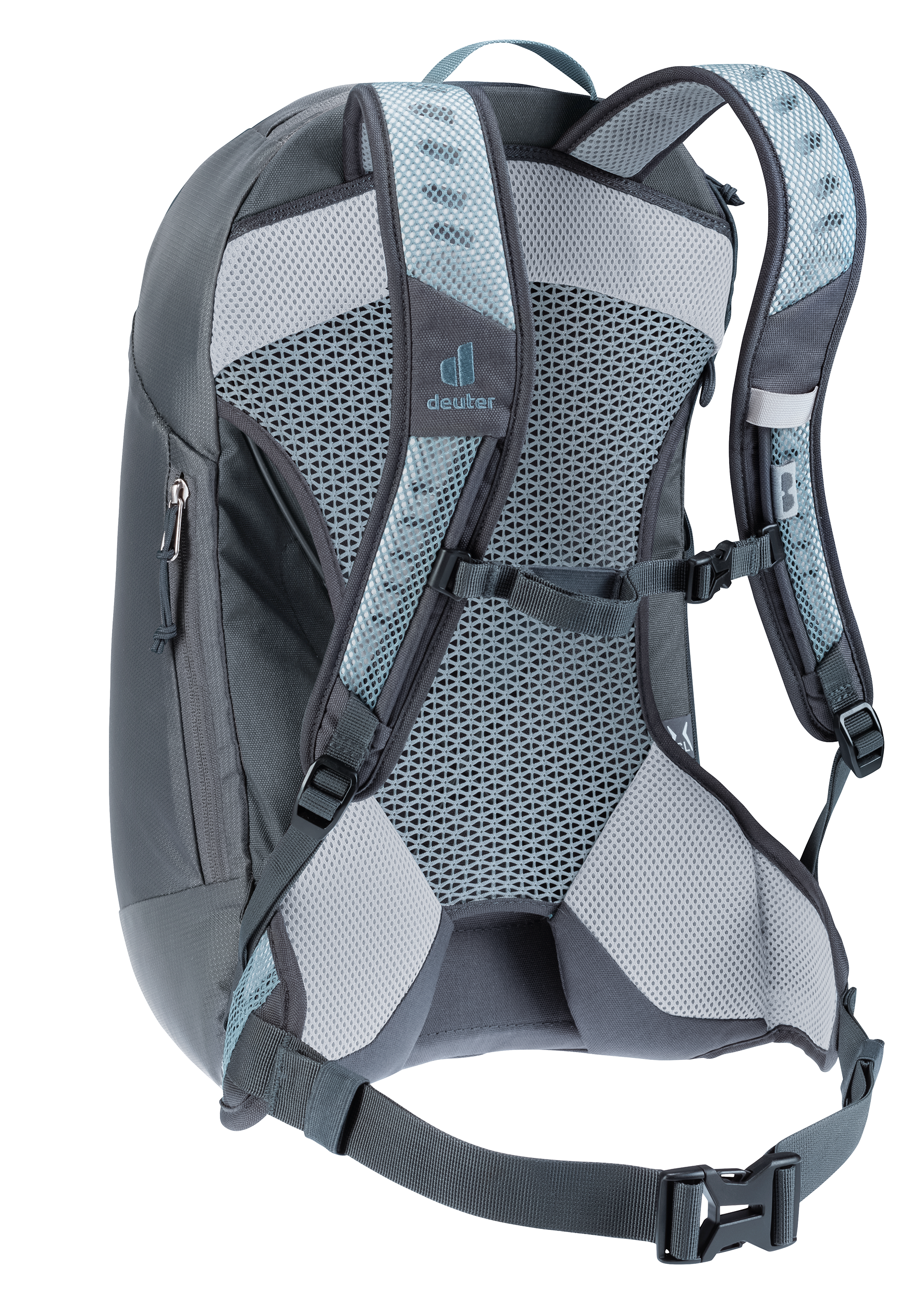 Wanderrucksack DEUTER "AC LITE 15 SL", grau (shale, graphit), Rucksäcke, B/H/T: 28cm x 44cm x 20cm, Obermaterial: 100% Polyester, für sportliche Tagesausflüge, mit großer Reißverschluss-Frontöffnung, B:28cm H:44cm T:20cm 3