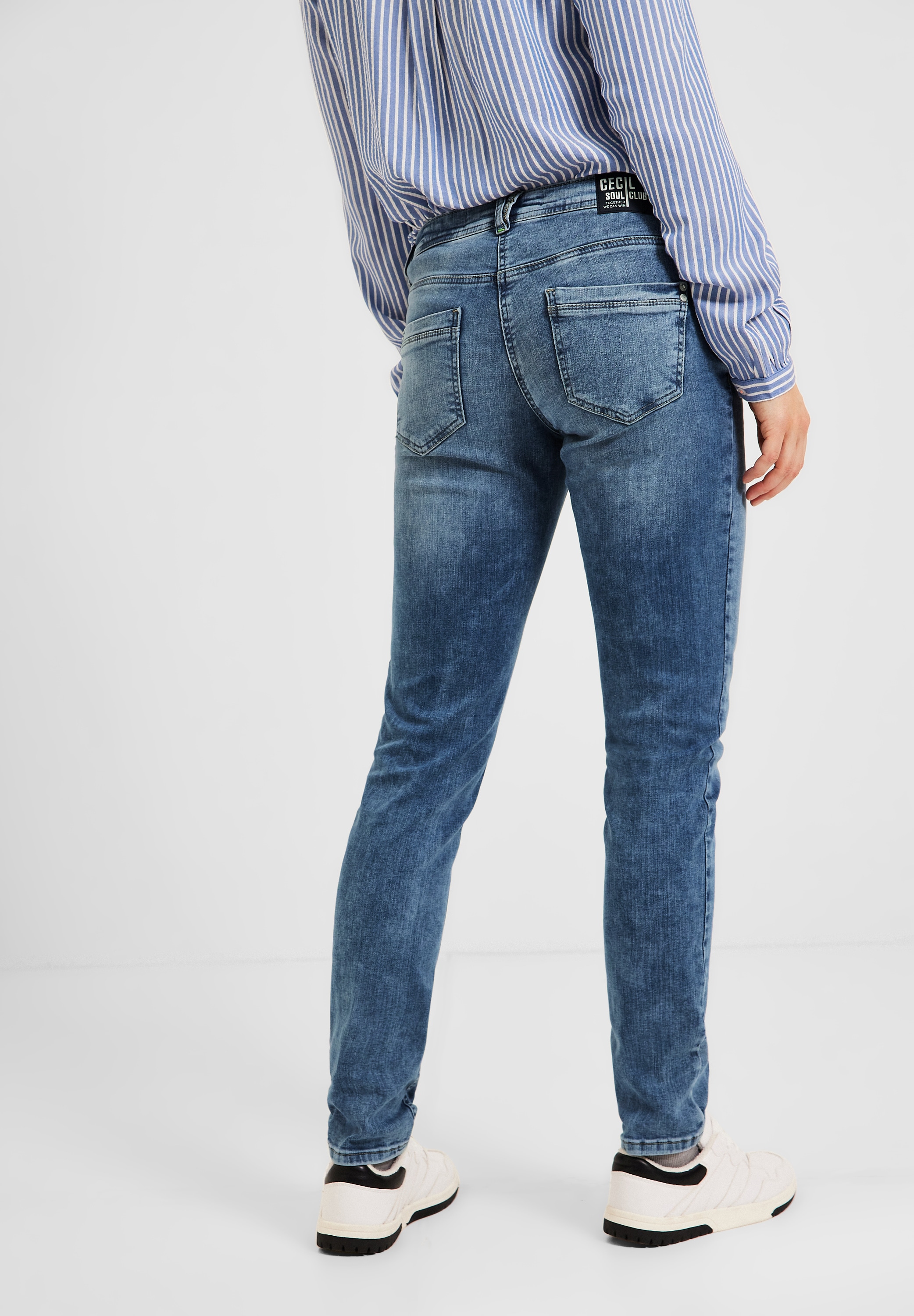 Cecil Comfort-fit-Jeans, Middle Waist