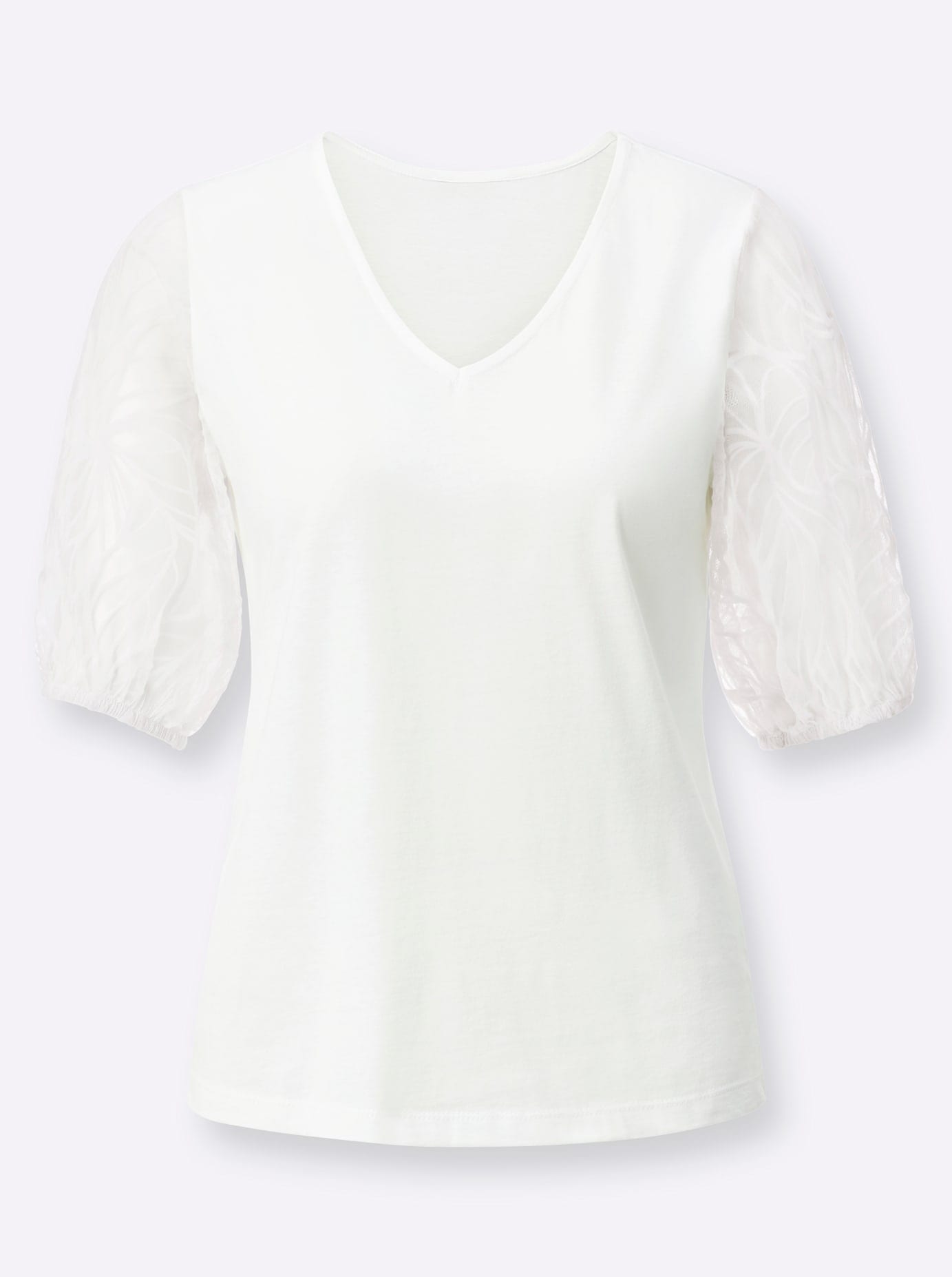 creation L Kurzarmshirt »Modal-Mix-Shirt«, (1 tlg.)