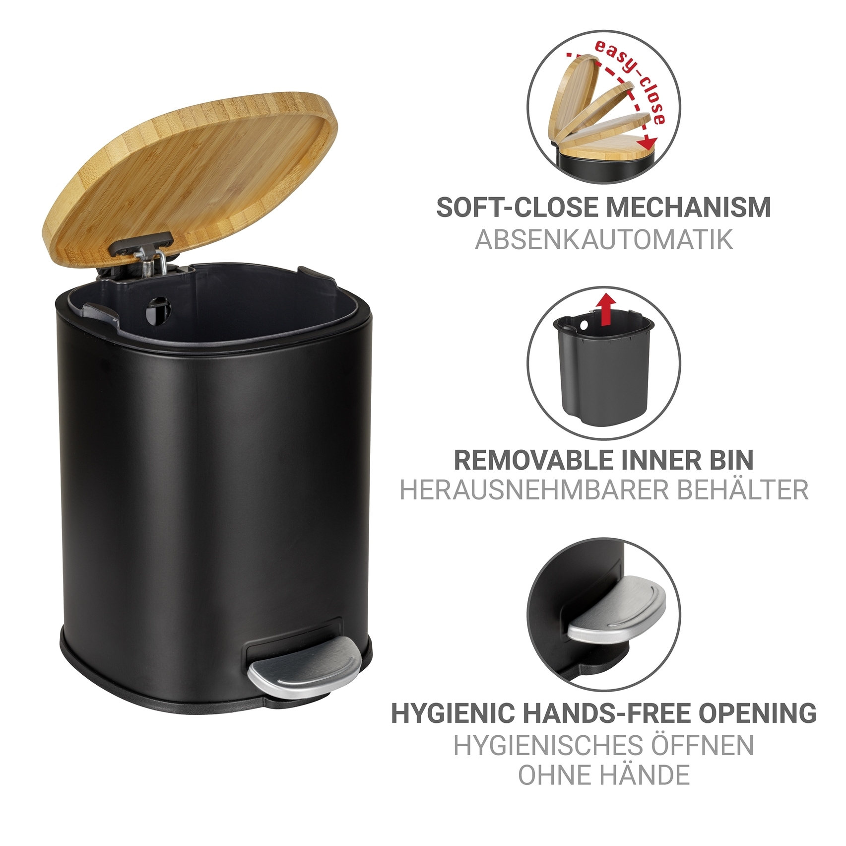 WENKO Kosmetikeimer »Fianema« 1 Behälter