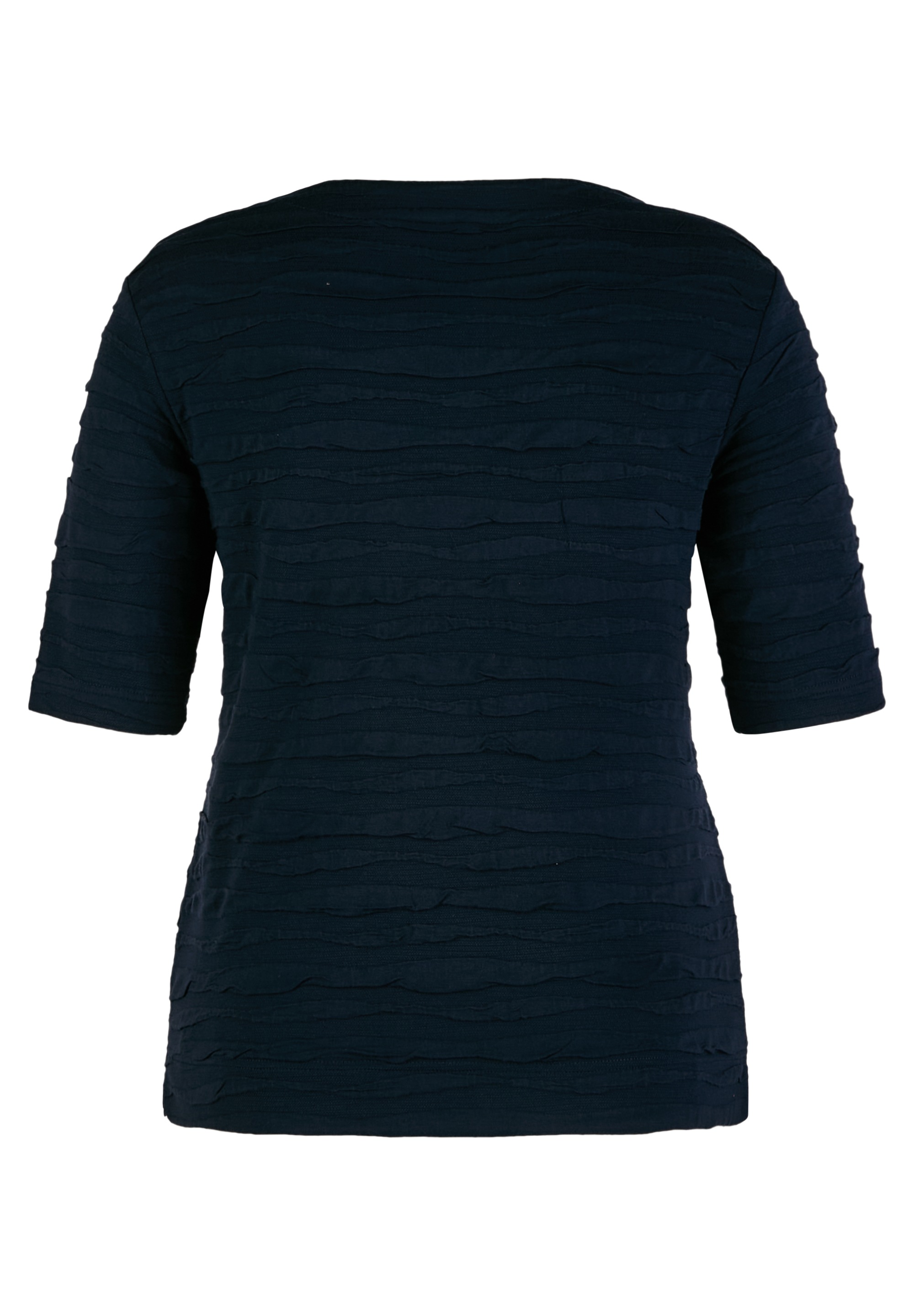 Rabe Rundhalsshirt, im Crinkle-Look und mit Kordelzug