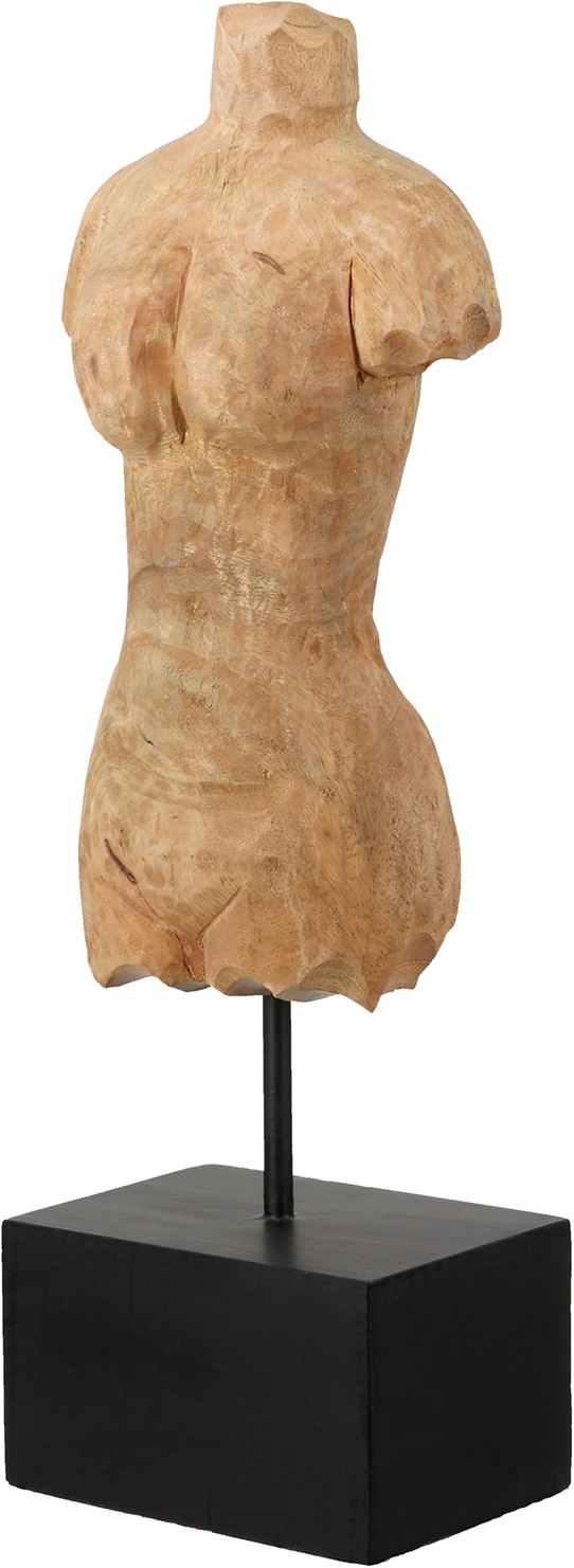 GILDE Skulptur "Skulptur Torso naturfarben" Torso abstrakte Skulptur dekorativer Aufsteller Wohnaccessoire