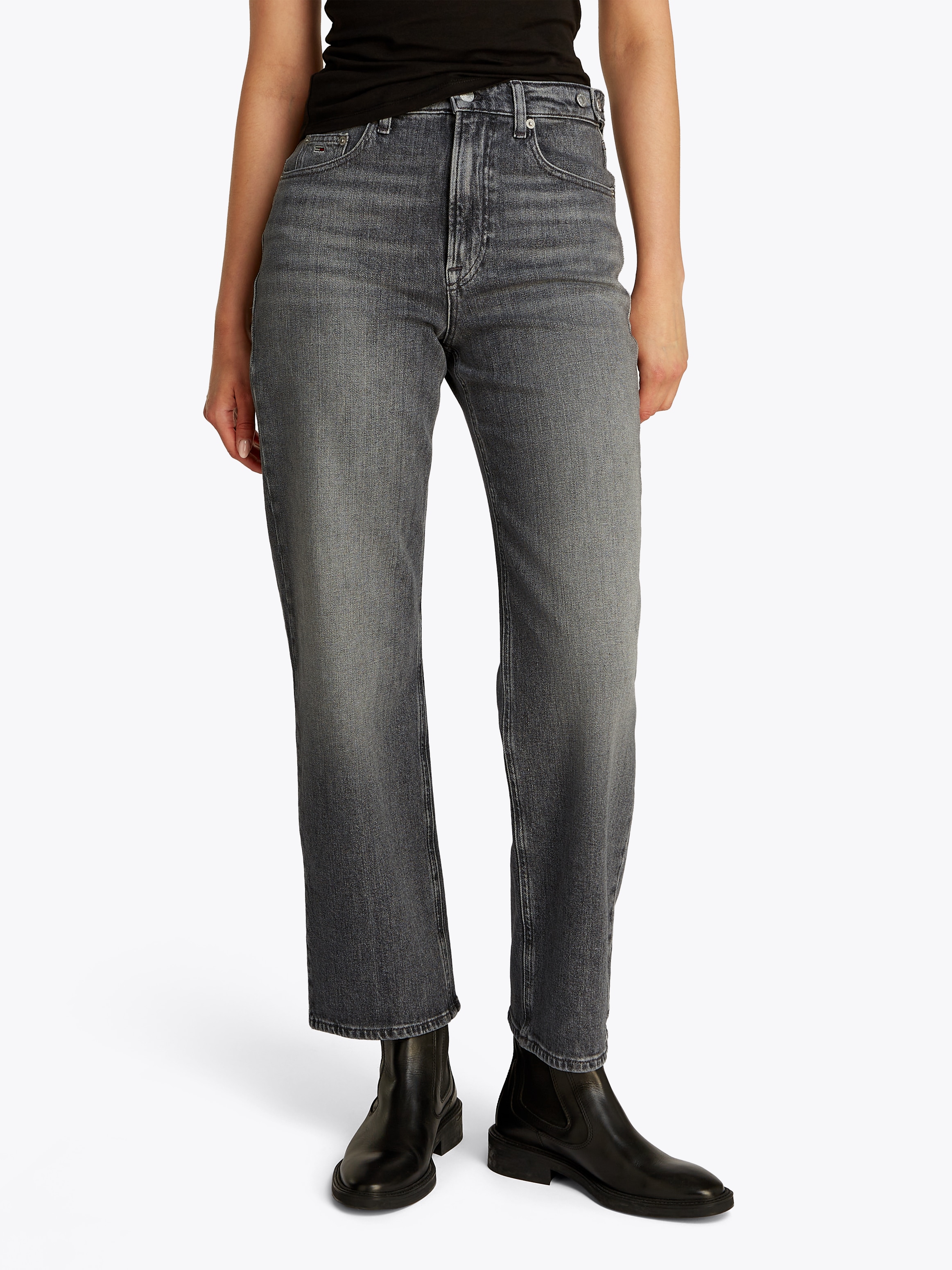 Tommy Jeans Straight-Jeans "Layla High Rise Slim Straight", in Knöchellänge günstig online kaufen