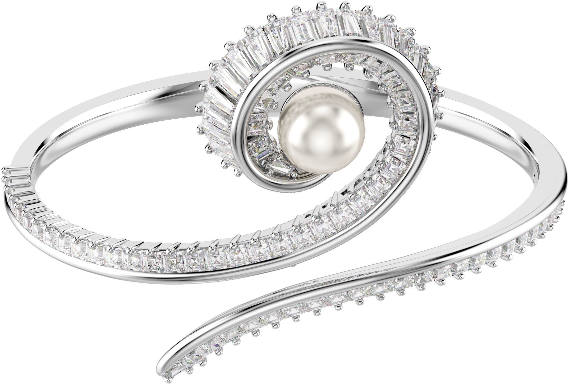 Swarovski Armspange »Schmuck Geschenk Ariana Grande Armreif Herz, 5720864, 5720863, 5720862«, mit Swarovski® Kristall - mit Swarovski® Perle