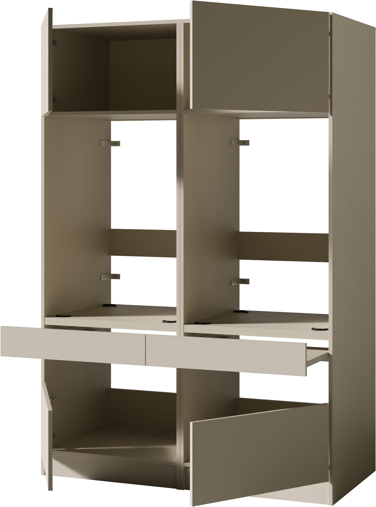 BASIC by Balculina Mehrzweckschrank-Set »Washhome B/T/H 135x68x200 cm« 2 Stk. tlg.