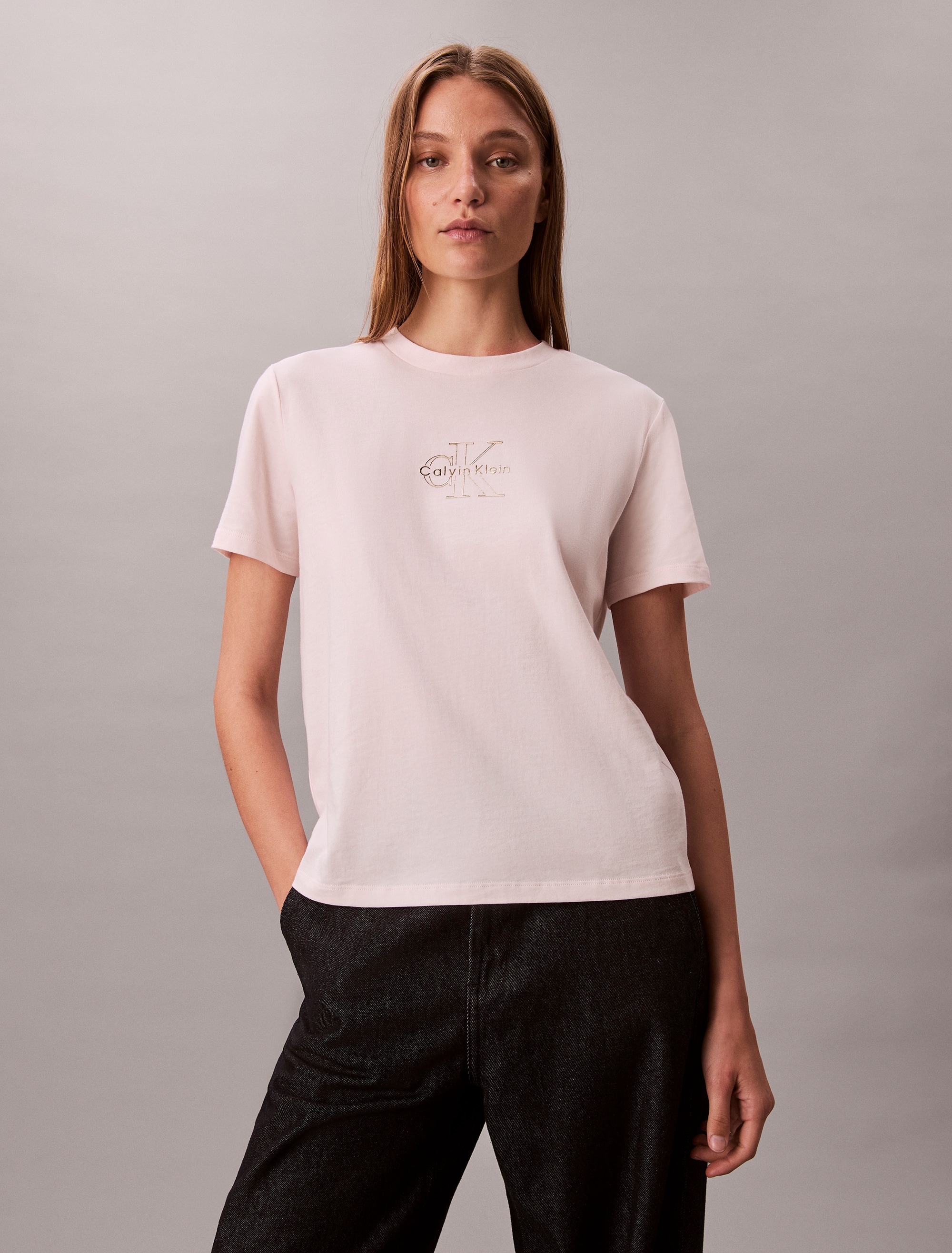 Calvin Klein Jeans T-Shirt "SS CLASSIC FOIL MONOLOGO TEE", Mit Rundhalsauss günstig online kaufen