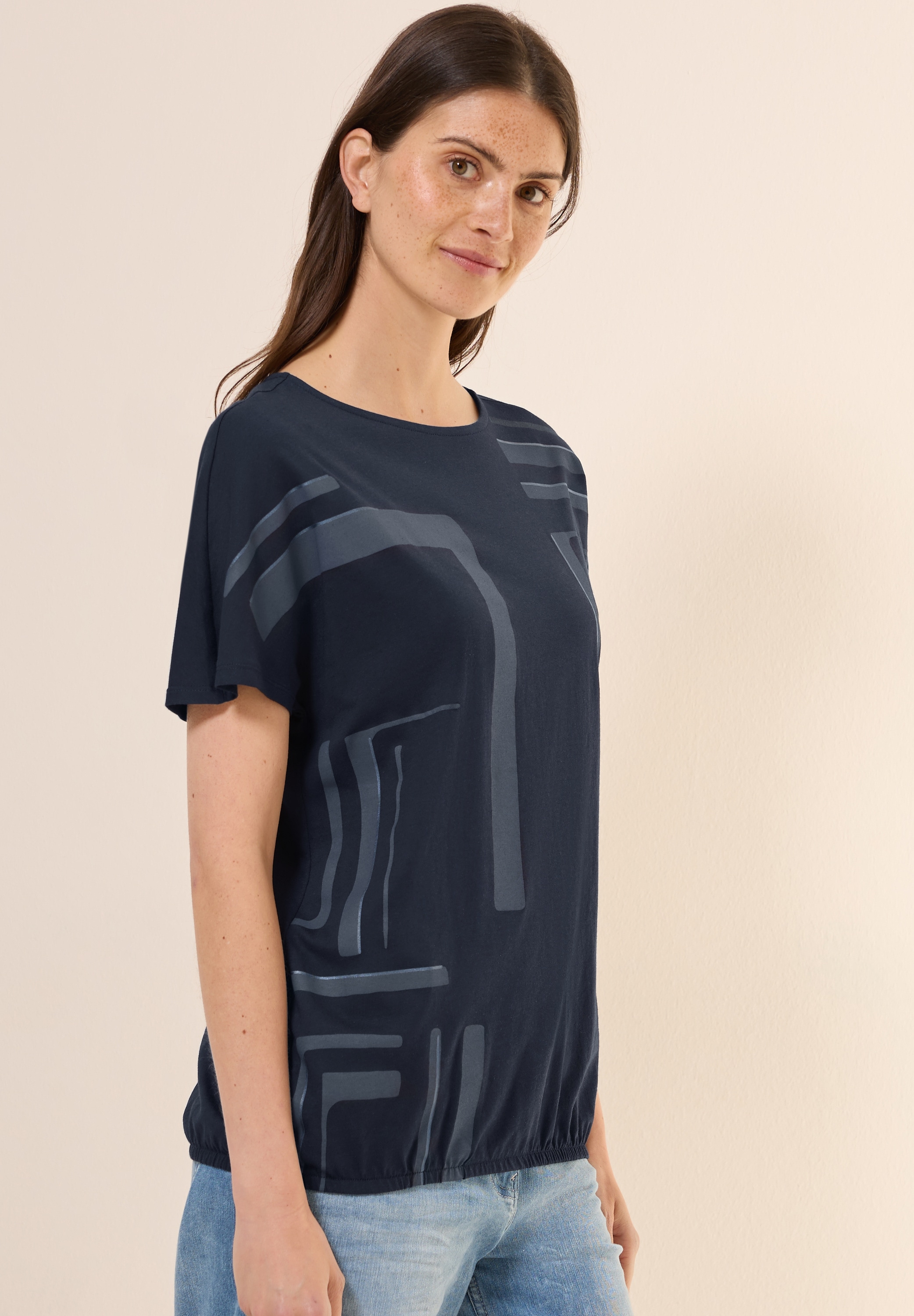 Cecil T-Shirt, mit U-Boot-Ausschnitt günstig online kaufen