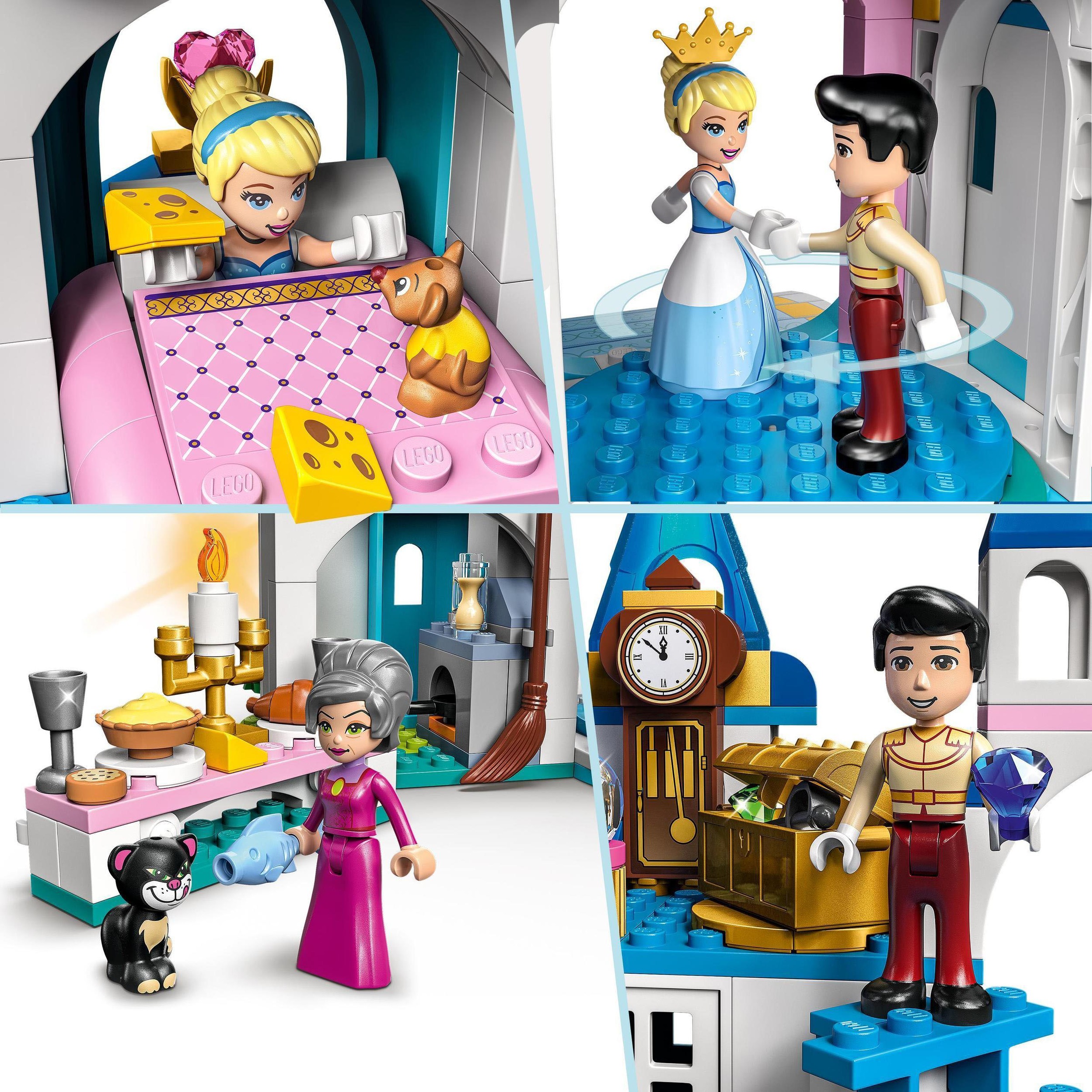 LEGO® Konstruktionsspielsteine »Cinderellas Schloss (43206), LEGO® Disney Princess«, (365 St.), Made in Europe