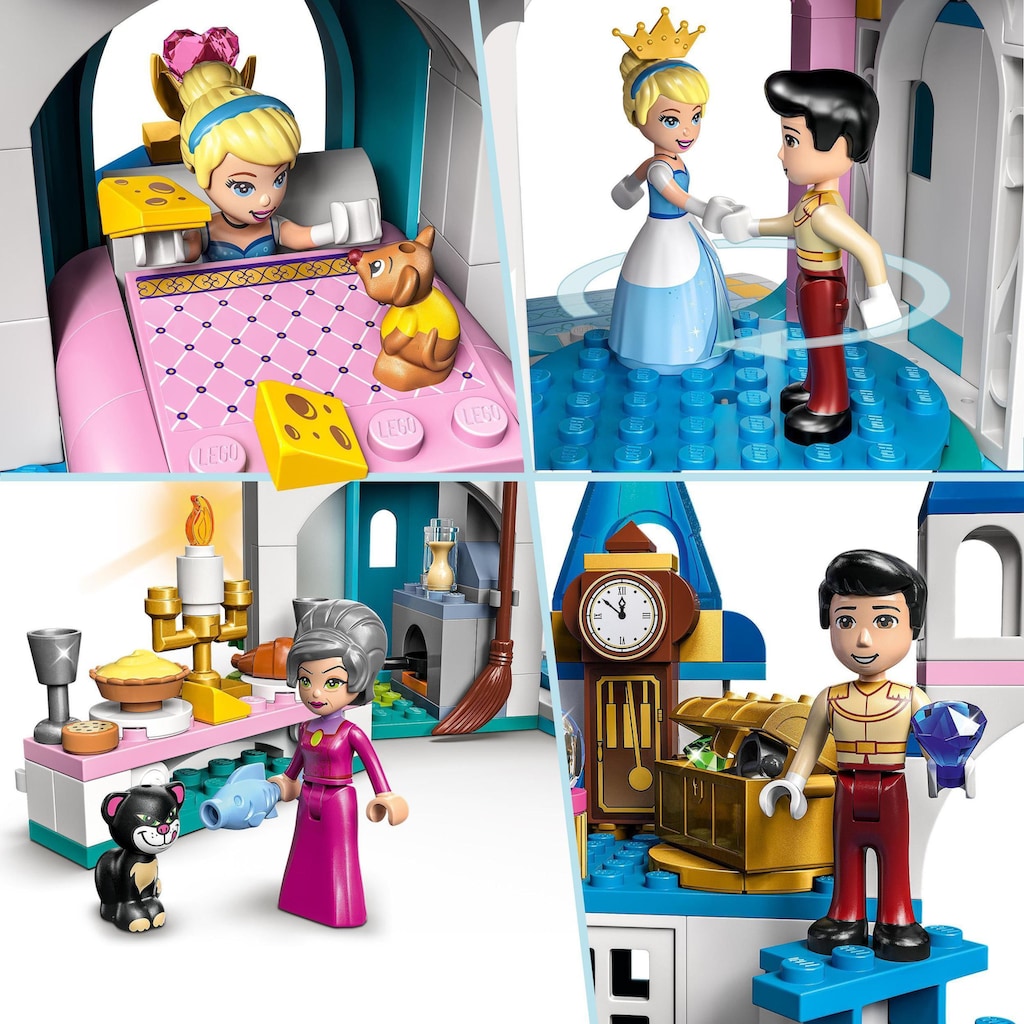 LEGO® Konstruktionsspielsteine »Cinderellas Schloss (43206), LEGO® Disney Princess«, (365 St.), Made in Europe