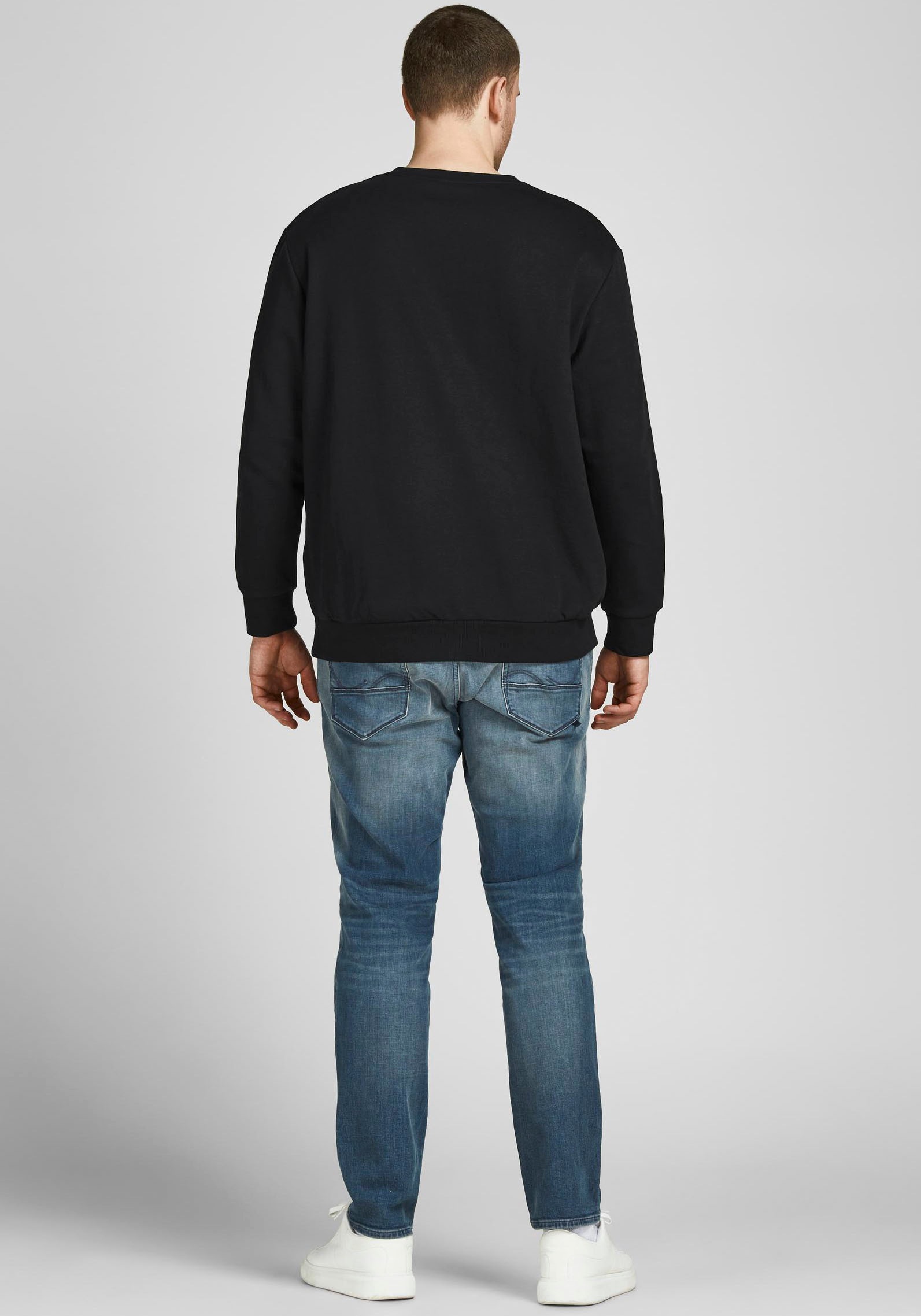 Jack & Jones PlusSize Sweatshirt »BASIC SWEAT CREW NECK«, (Packung)