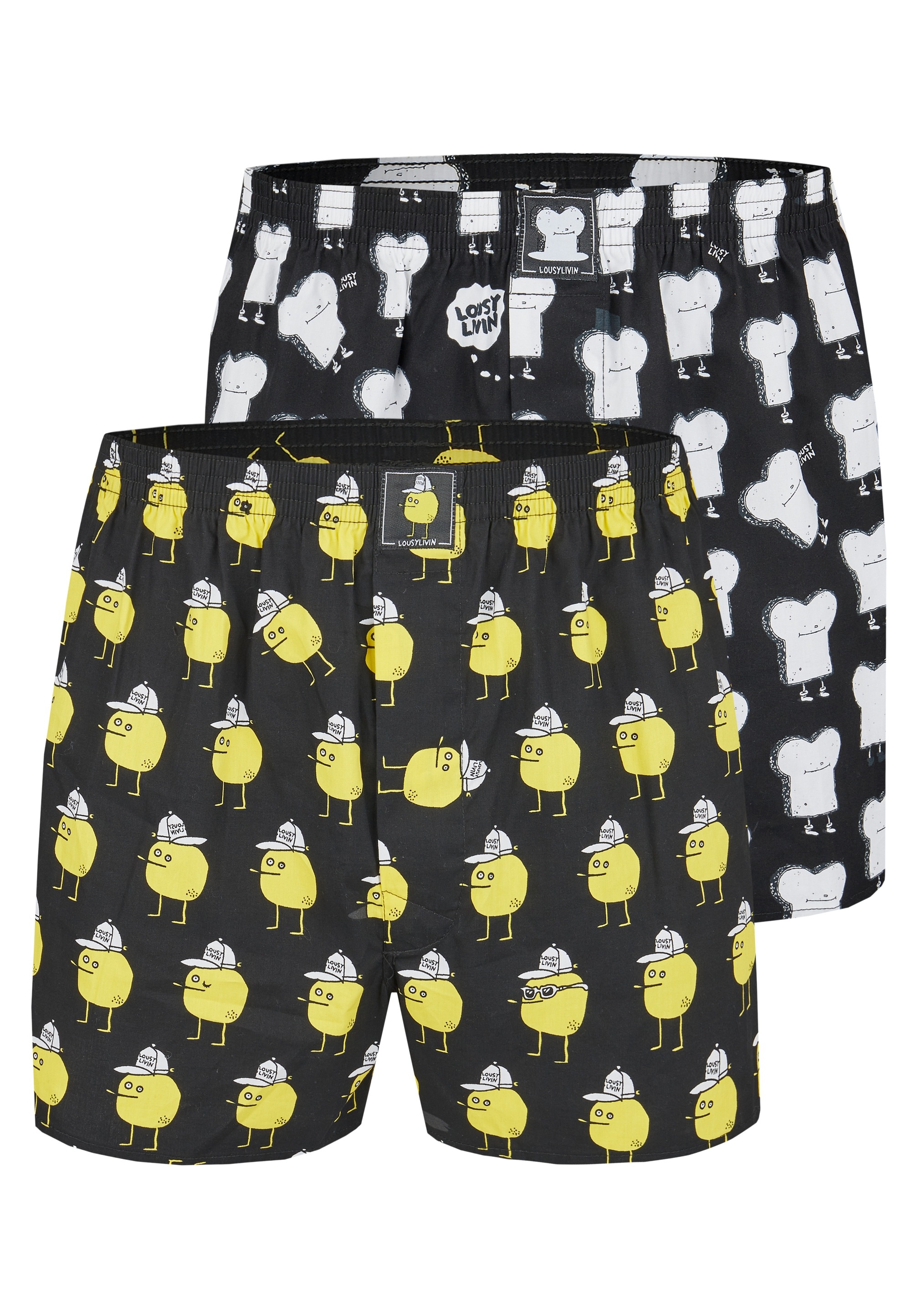 Lousy Livin Boxershorts »Toast Zitrone« mit coolen Comic-Motiven