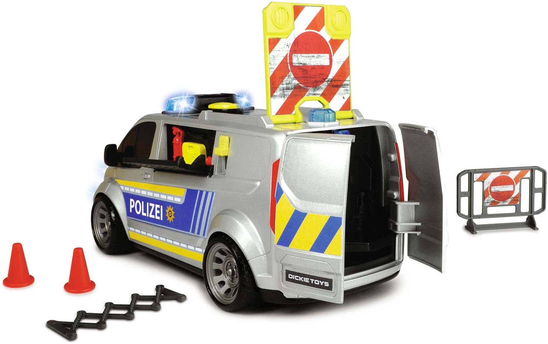 Dickie Toys Spielzeug-Transporter »Ford Transit Police«, mit Licht und Sound