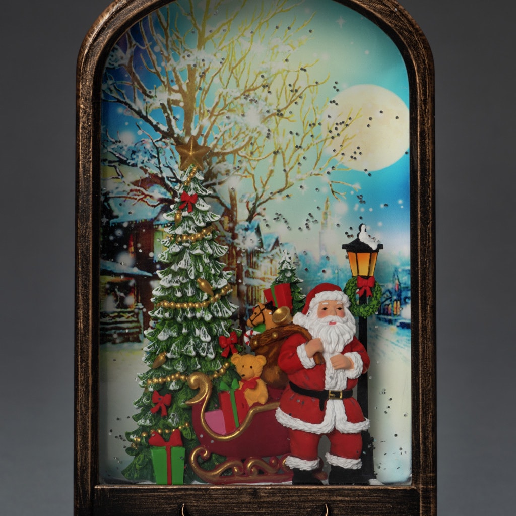 KONSTSMIDE LED Laterne Santa und weiße warm | BAUR 1 5h Diode Baum«, Wasserlaterne bestellen wassergefüllt, »LED Timer