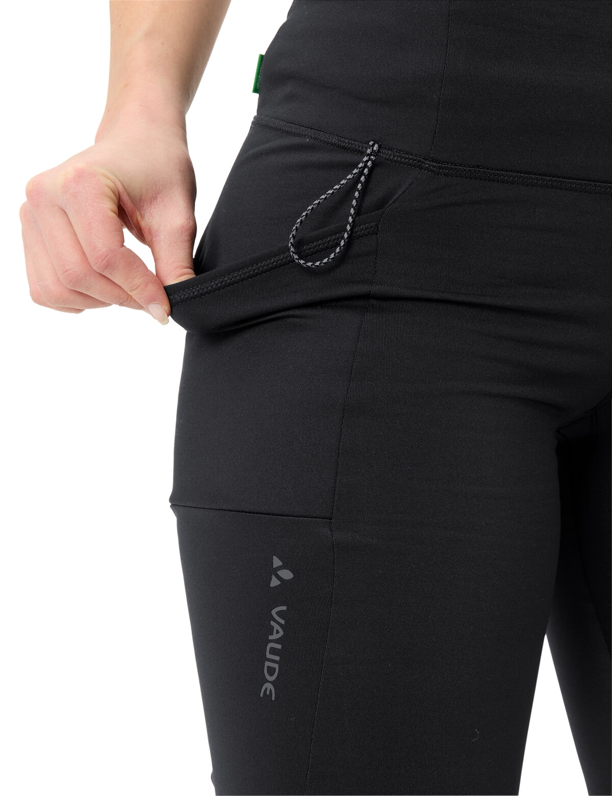 VAUDE »Women's Neyland Winter Tights«  für kalte Tage, mit Seitennahttasche und elastischer Schlaufe